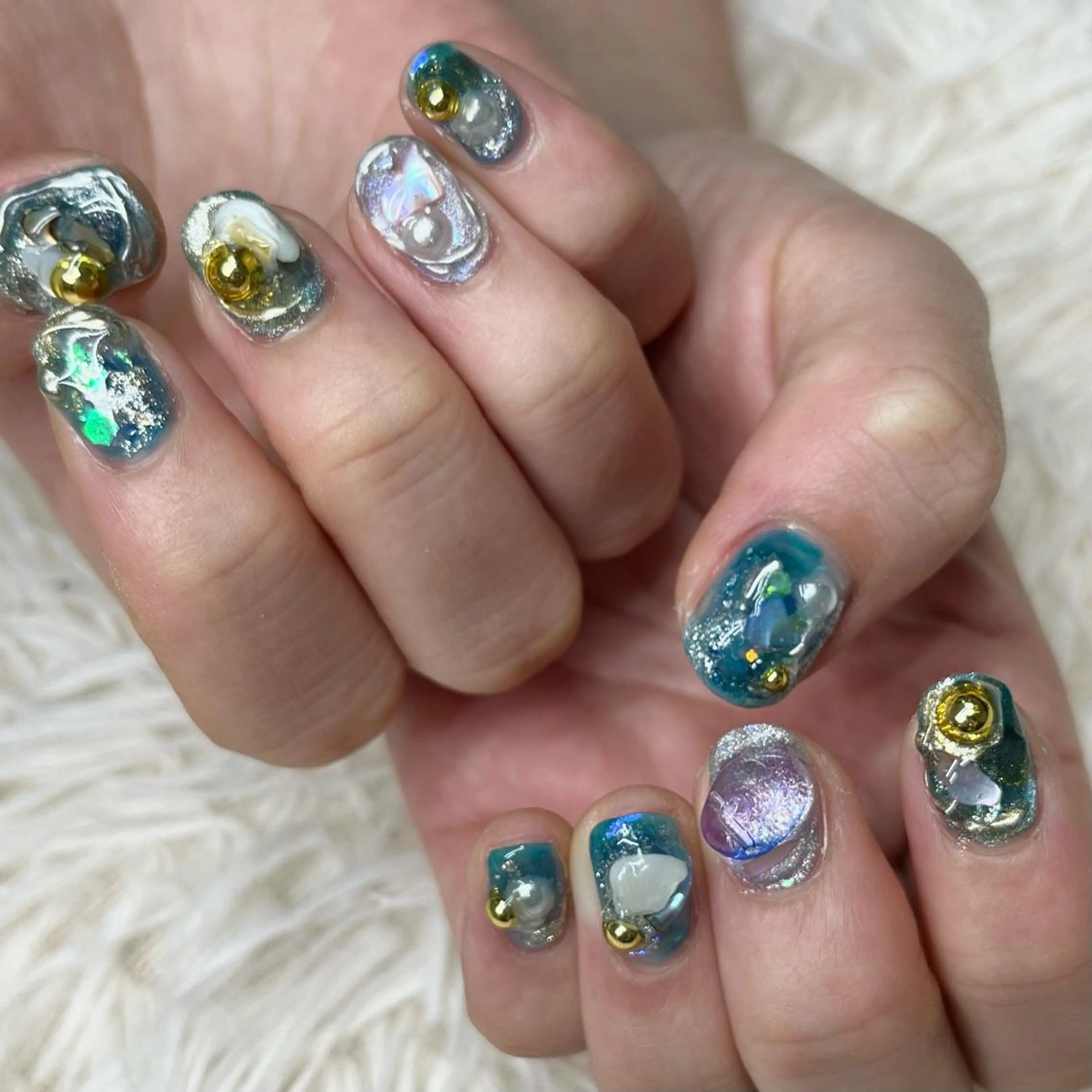 ネイル アートネイル クリアネイル フレンチネイル ジェルネイル ガラスフレンチ ハンドネイル 🐕‍🦺Yappy 💗A-tanのネイルデザイン