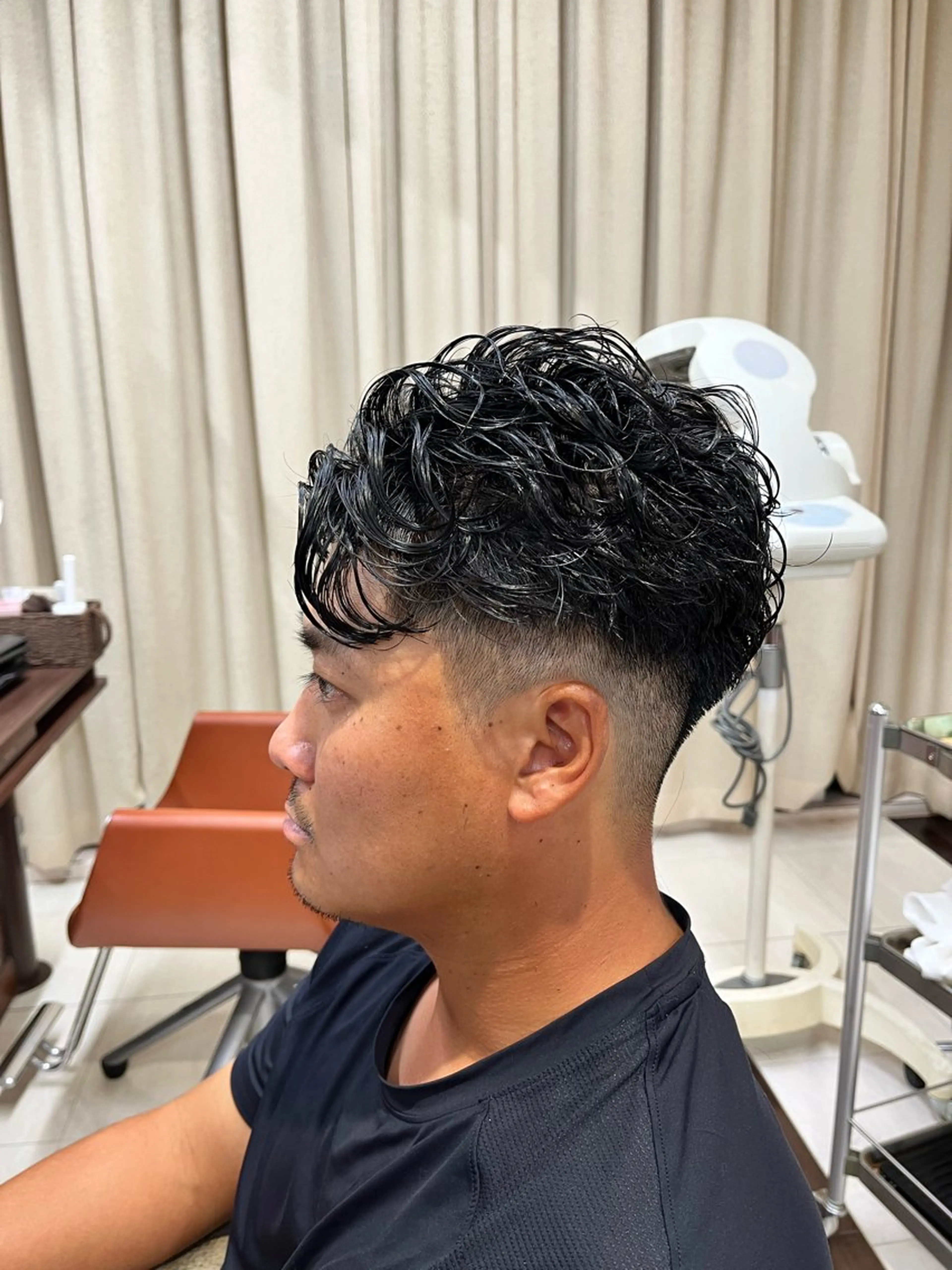 ショート パーマ メンズ カット パーマ ヘアセット AROH  men's cut&men's perm 船橋店所属・🧊メンズ特化🧊 高木航希のヘアスタイル
