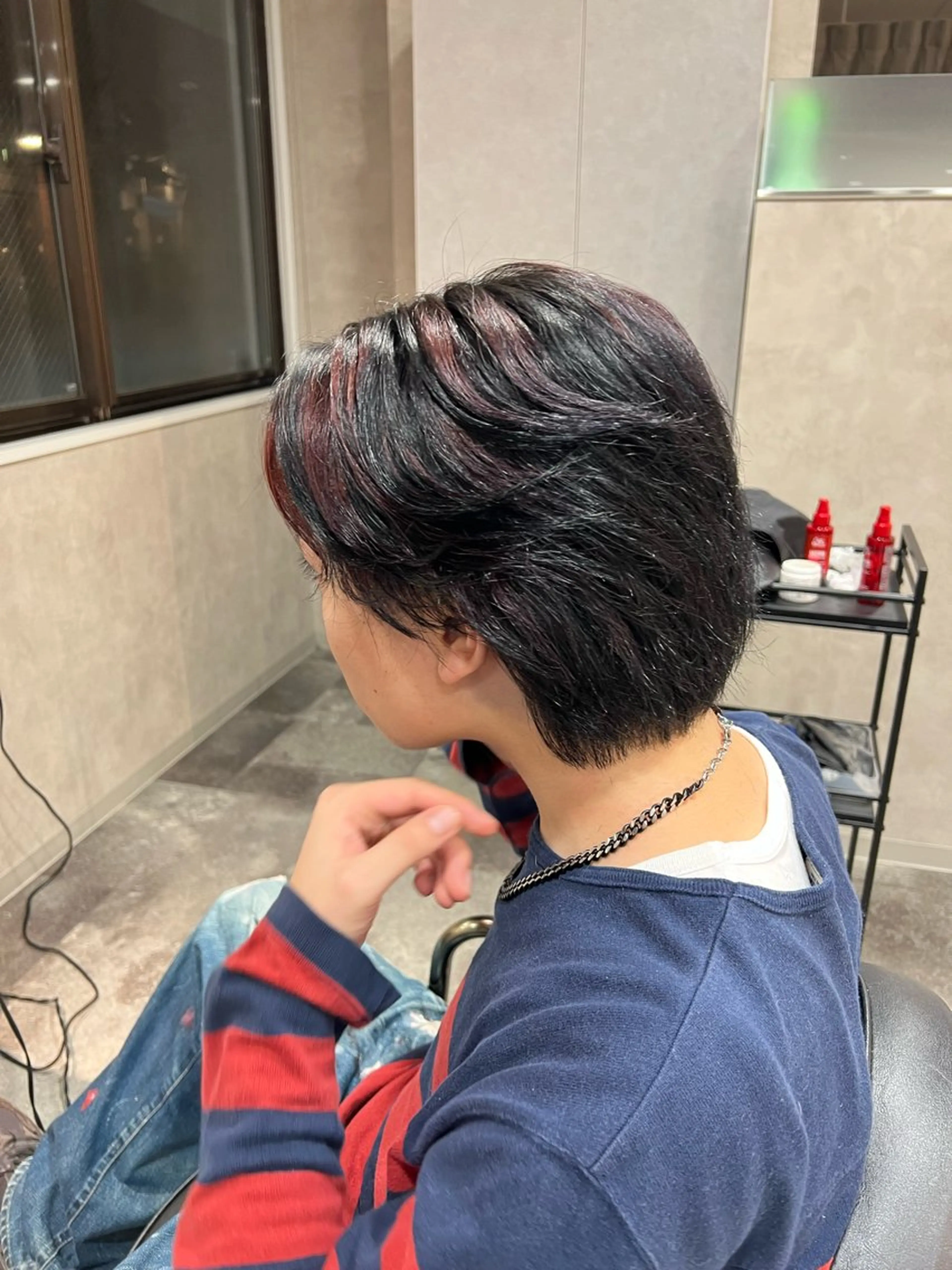 ミディアム カラー ヘアアレンジ メンズ ミディアムパーマ メンズブリーチ メンズメッシュ メンズパーマ メンズショート カット ヘアカラー メンズ特化/カラー/ パーマ/ケイシンのヘアスタイル