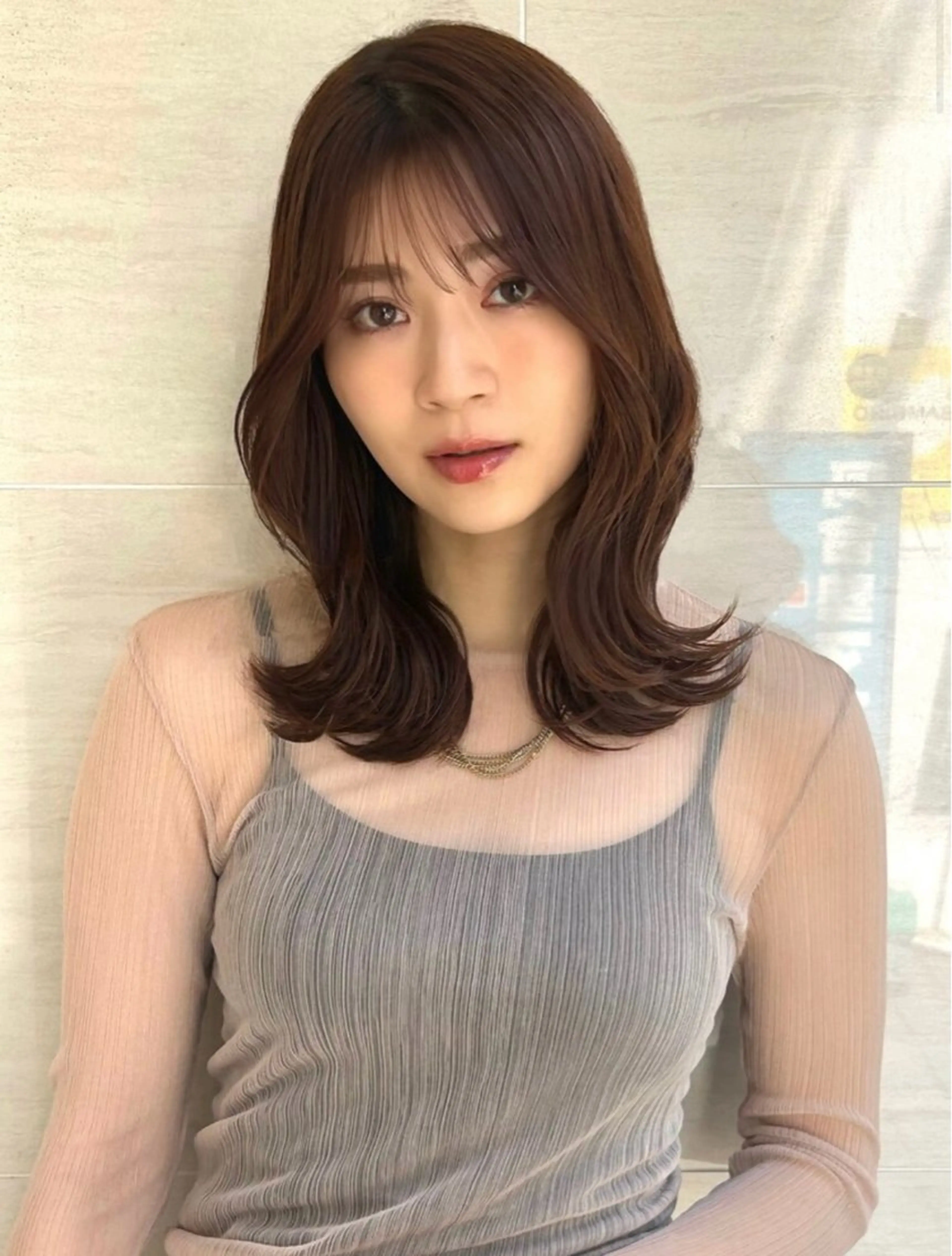 ミディアム 尾前 了守のヘアスタイル