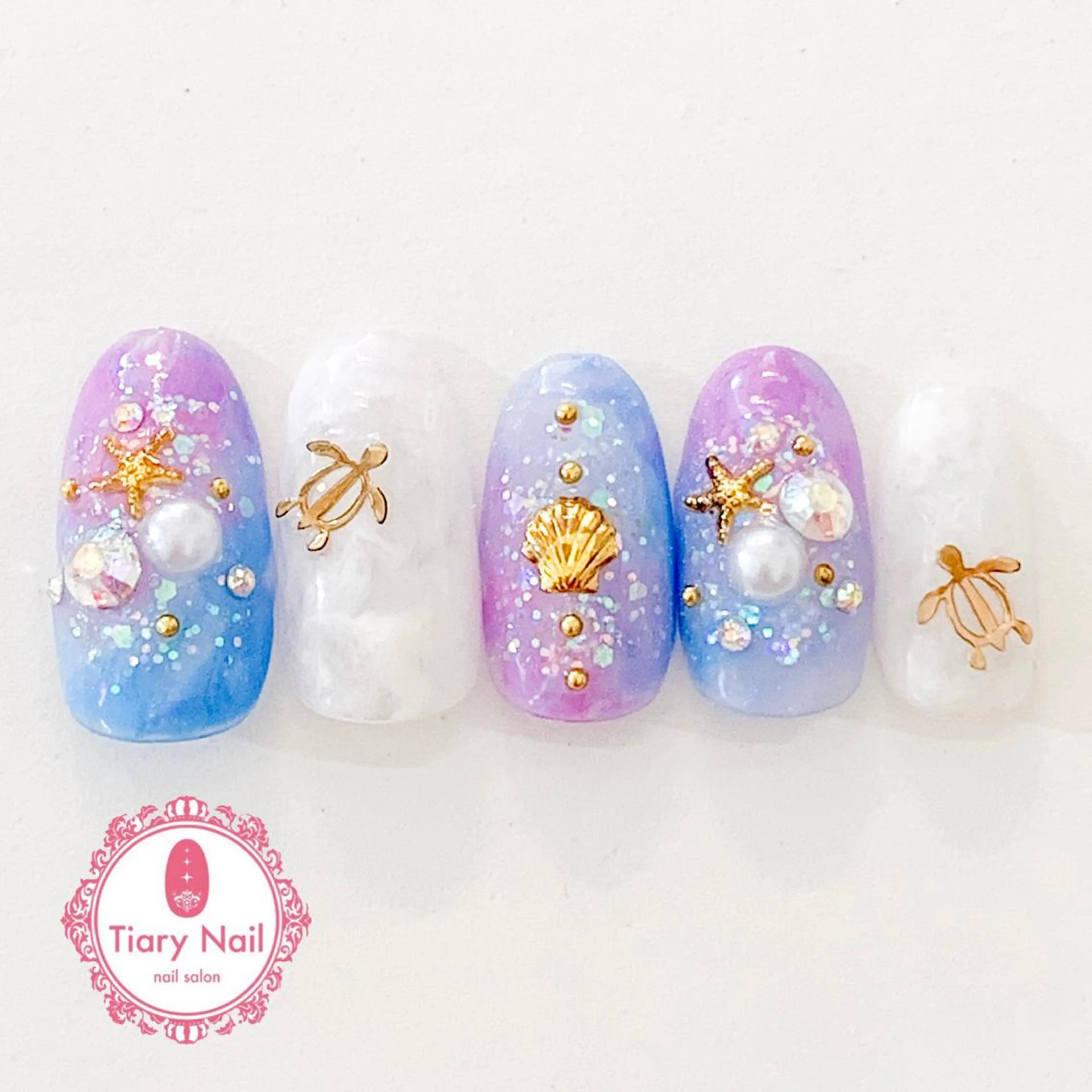 ネイル ハンドネイル 💗🪽Tiary Nail🪽💗のネイルデザイン