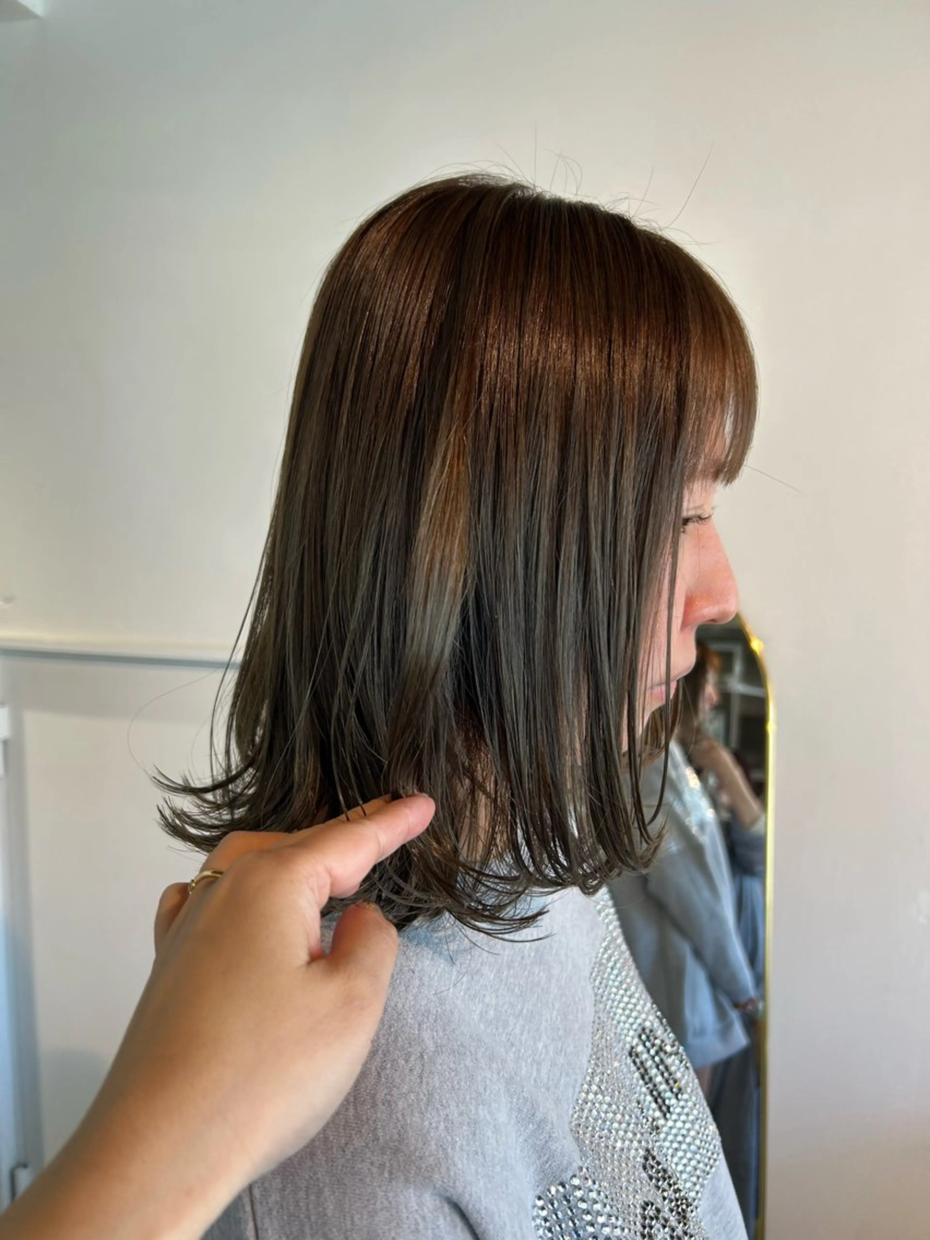 ミディアム 透明感カラー 暖色shihoのヘアスタイル