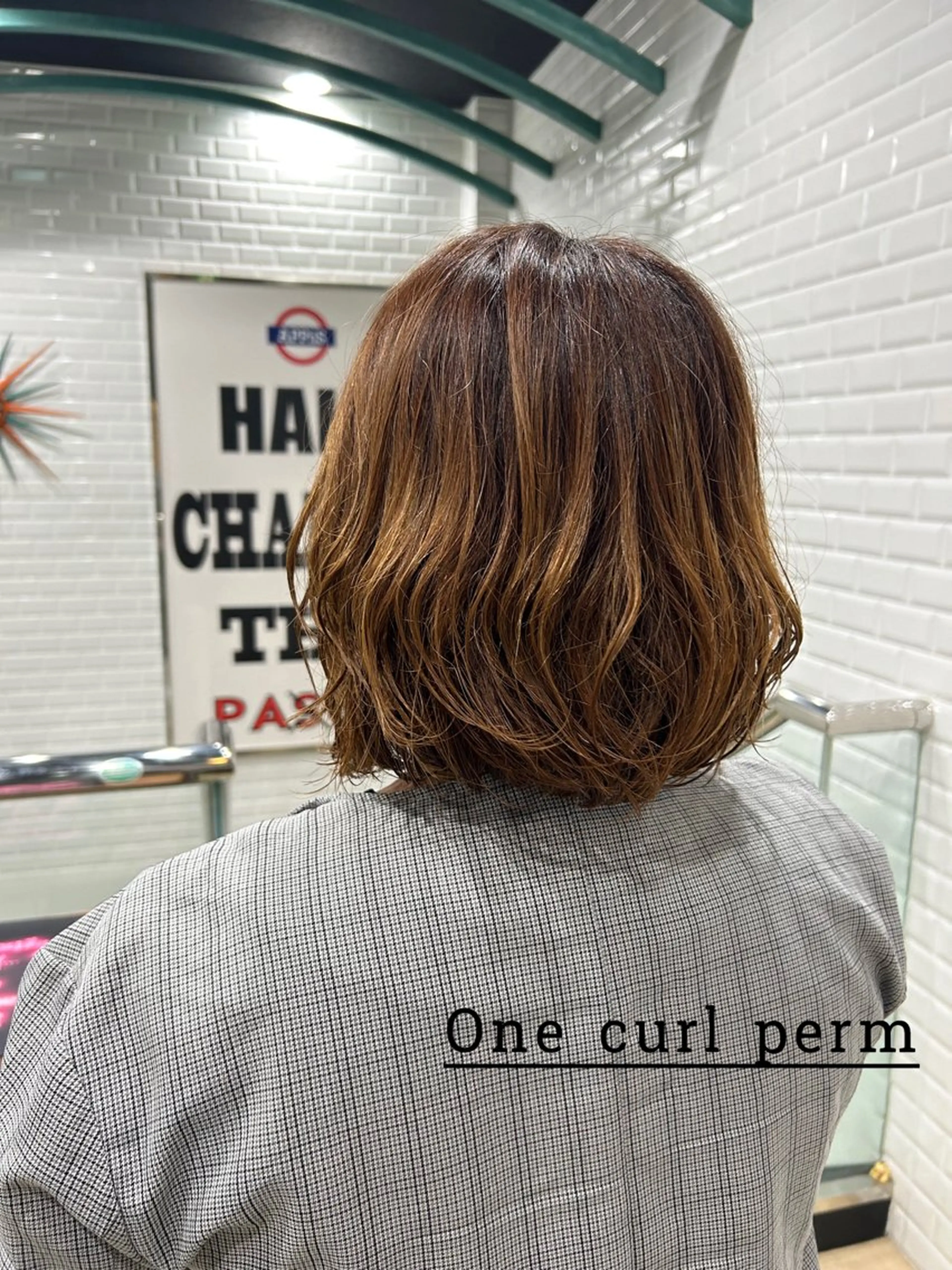 ショート パーマ 近藤 ちかのヘアスタイル