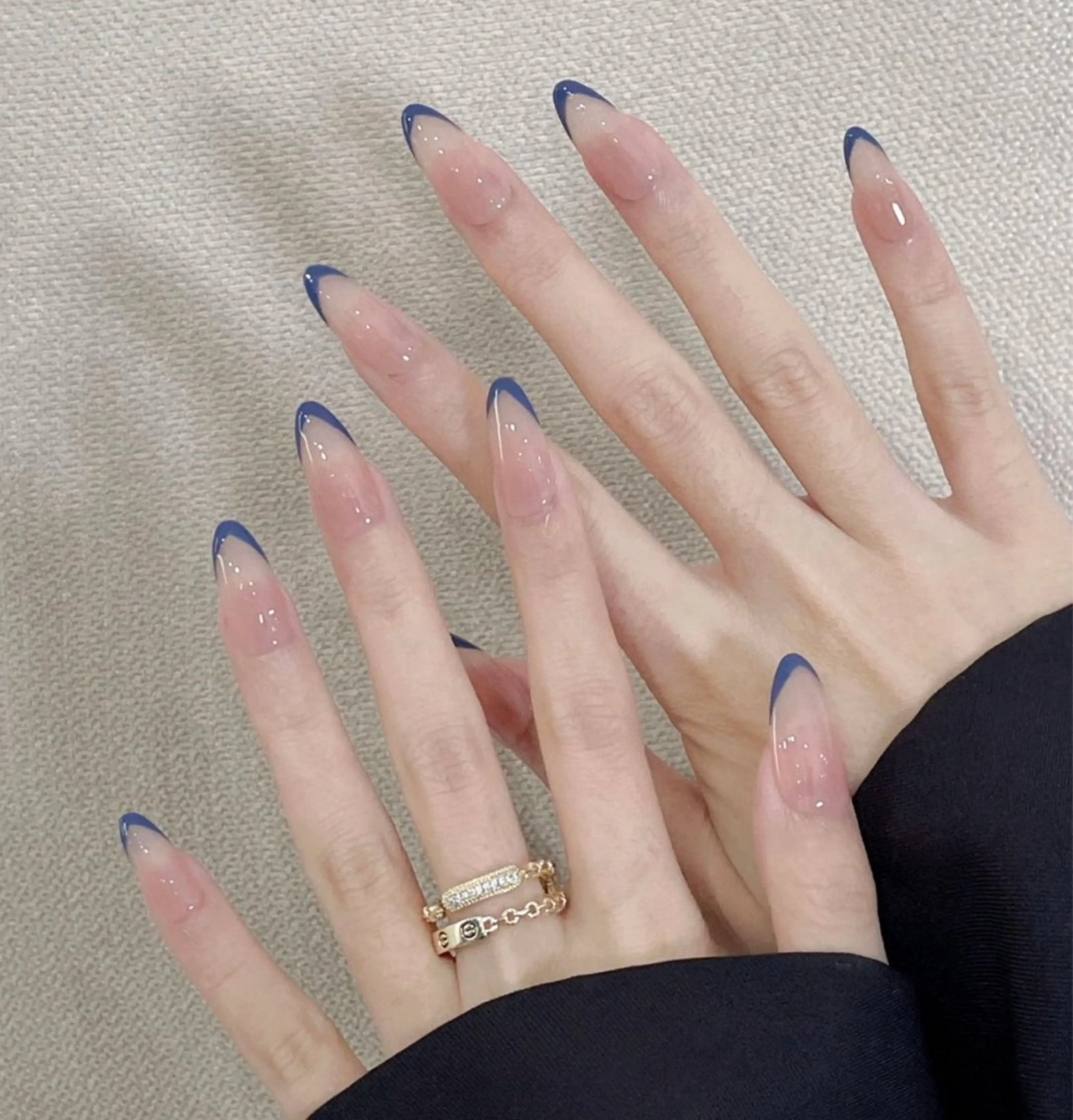 ネイル アートネイル オーロラネイル チークネイル フレンチネイル ガラスフレンチ 🎀🎀YooLi Nail Salonのネイルデザイン