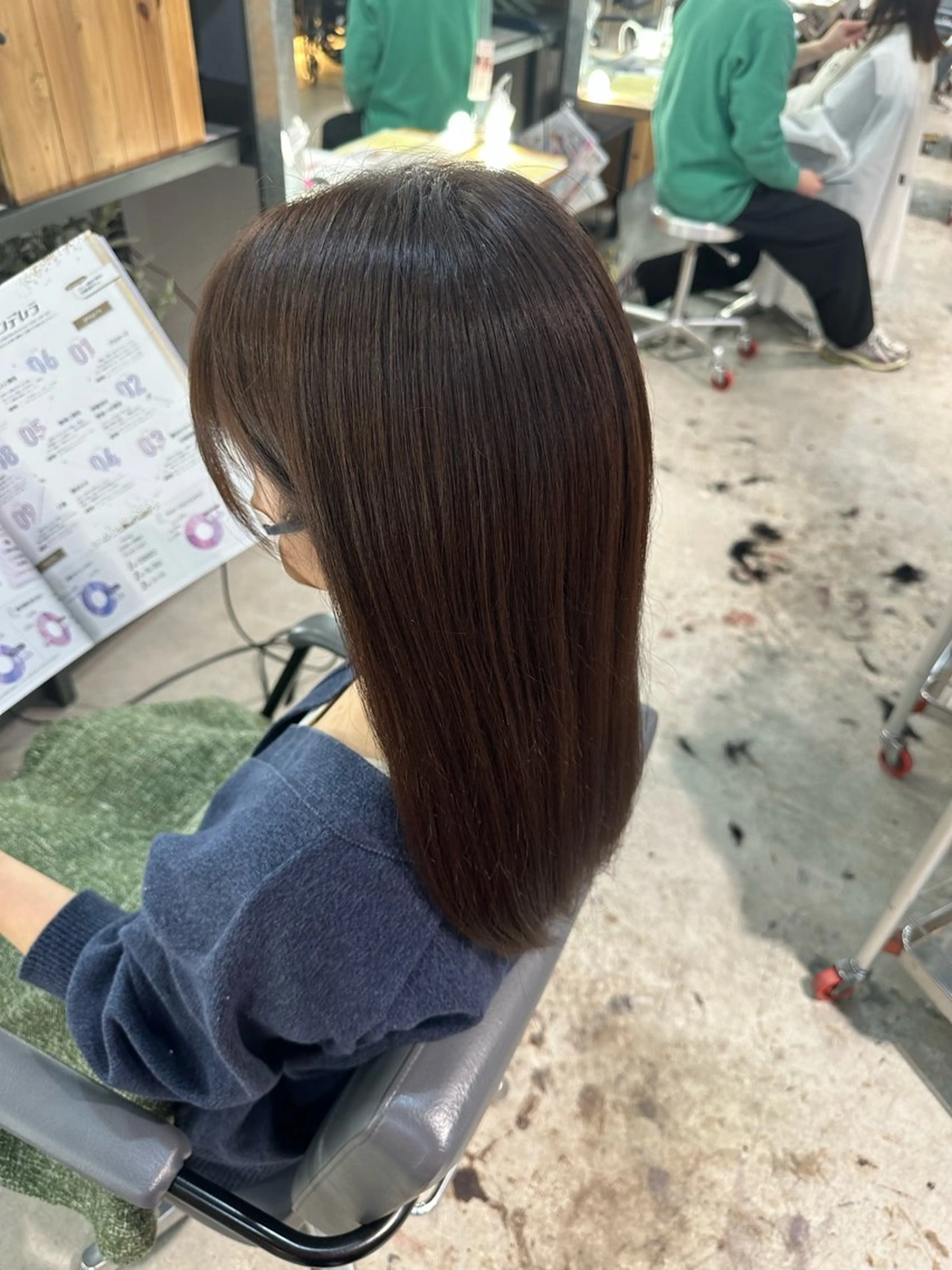 ミディアム カラー 髪質改善 溜 一太のヘアスタイル