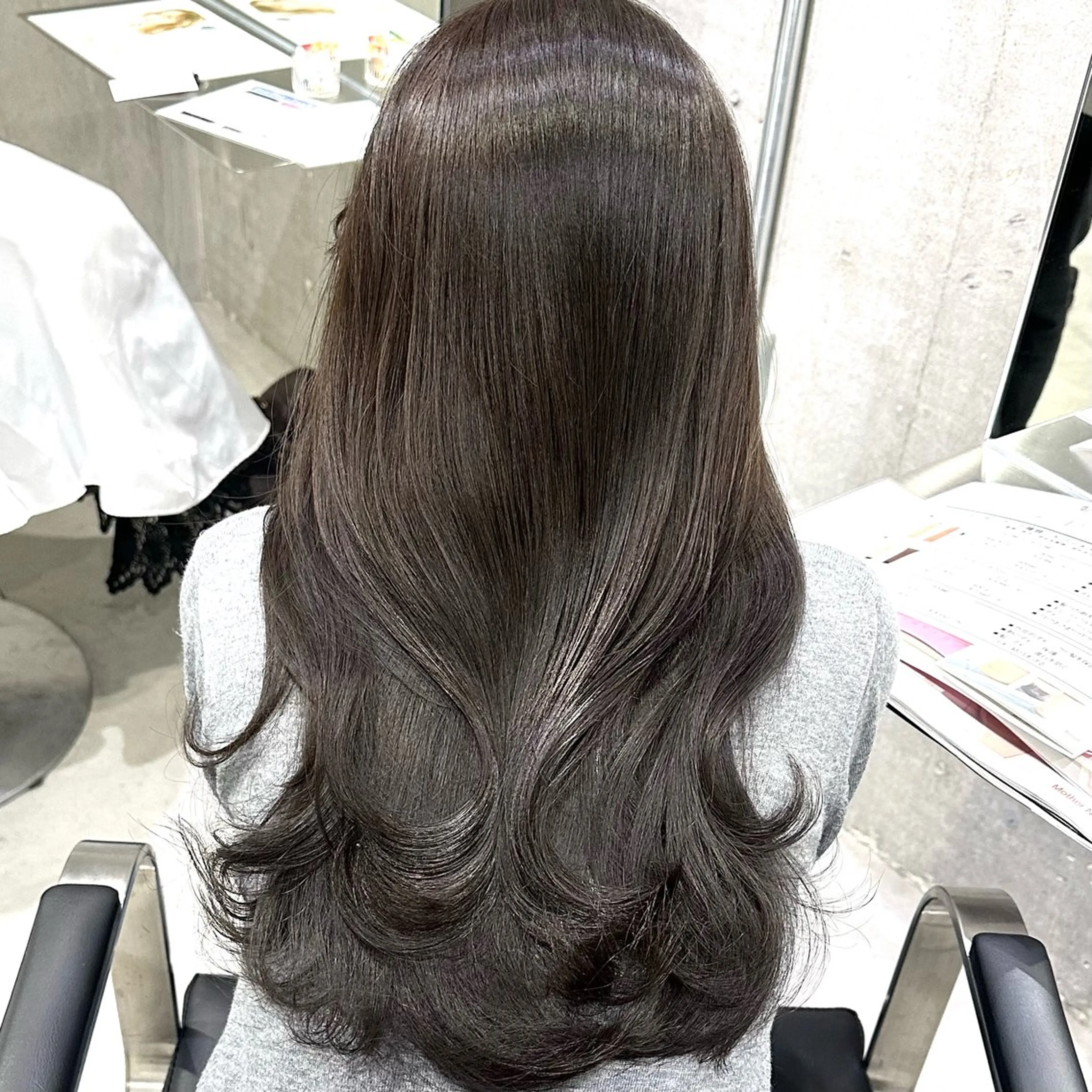 セミロング Real本場韓国ヘア 아이비/Aibiのヘアスタイル