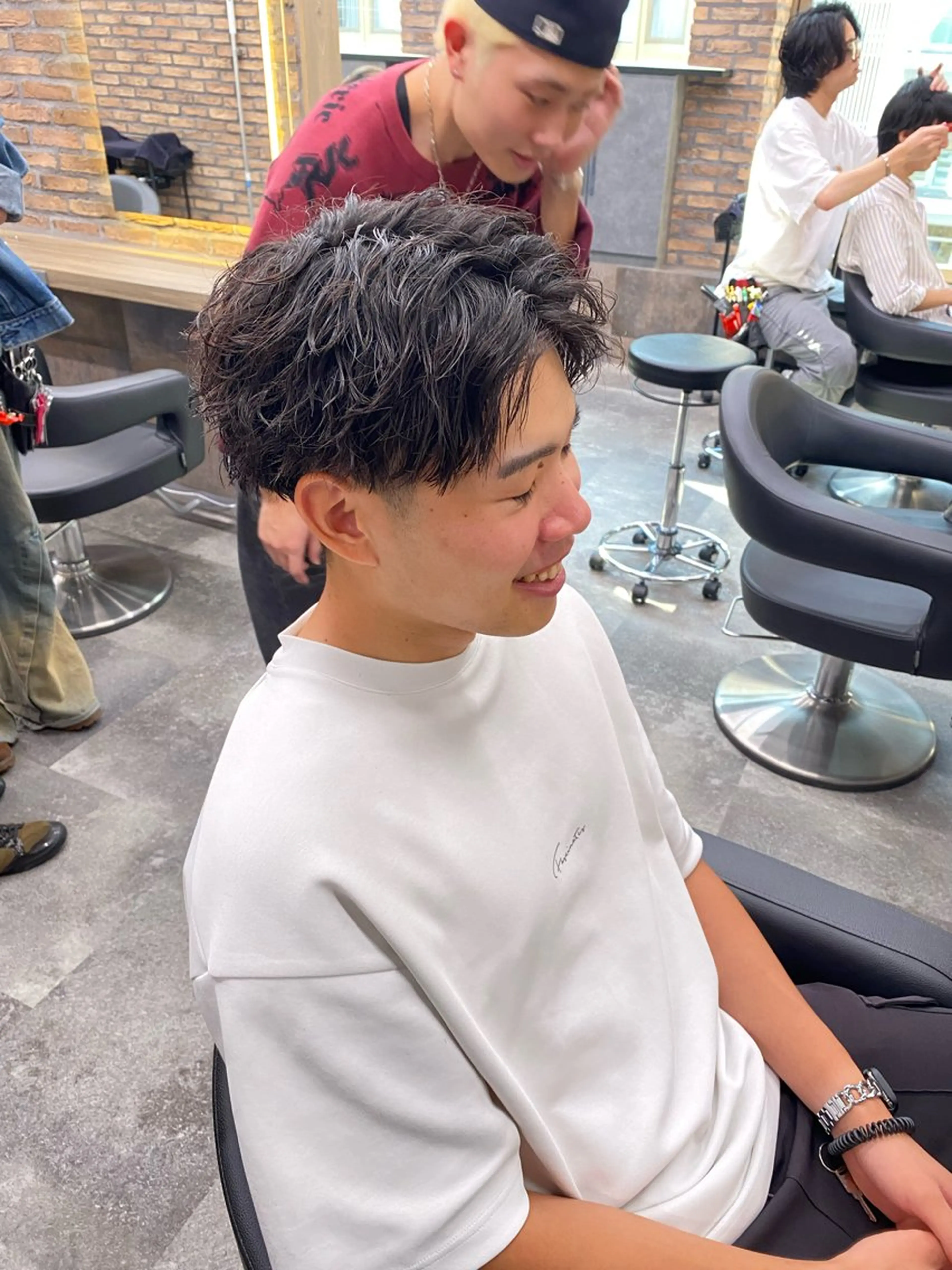 ショート メンズ カット パーマ メンズ特化 水口湧太のヘアスタイル