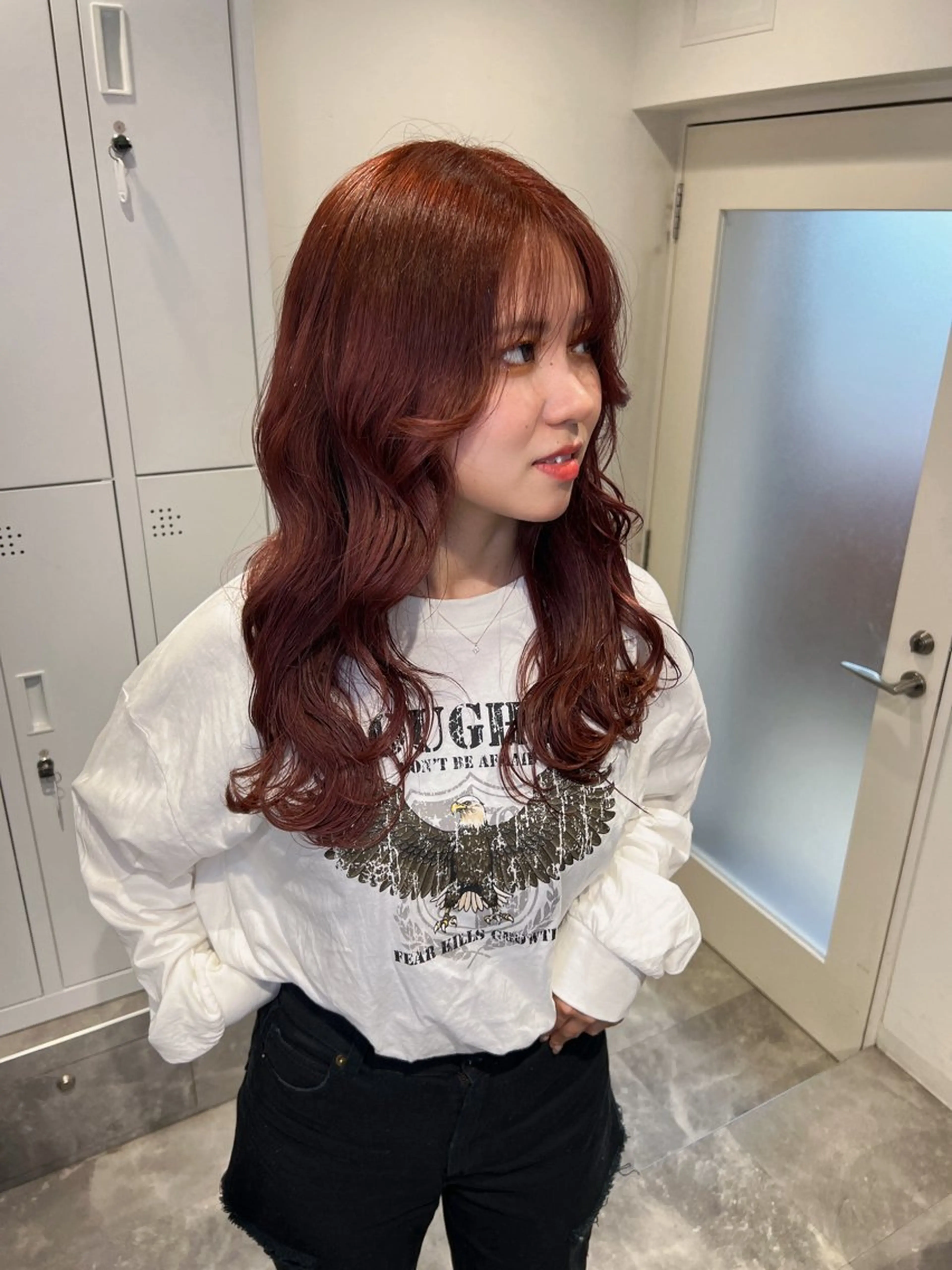 ロング カラー ブリーチ ケアブリーチ トリートメント TOMONA👑 ミルクティーレイヤーのヘアスタイル