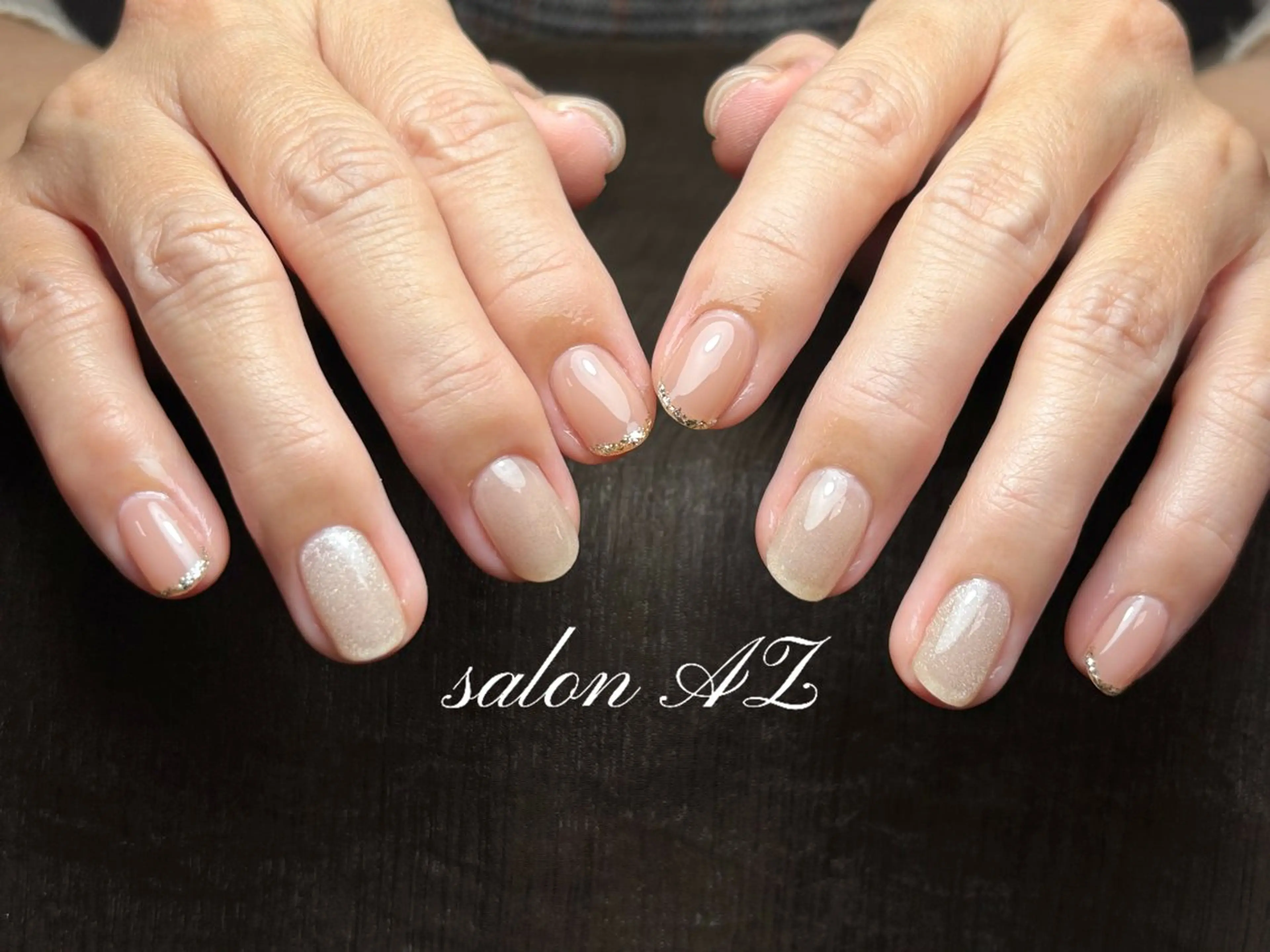 ネイル 長さ出し フットネイル フレンチネイル マグネットネイル ニュアンスネイル ハンドネイル salonAZ トップネイリストのネイルデザイン
