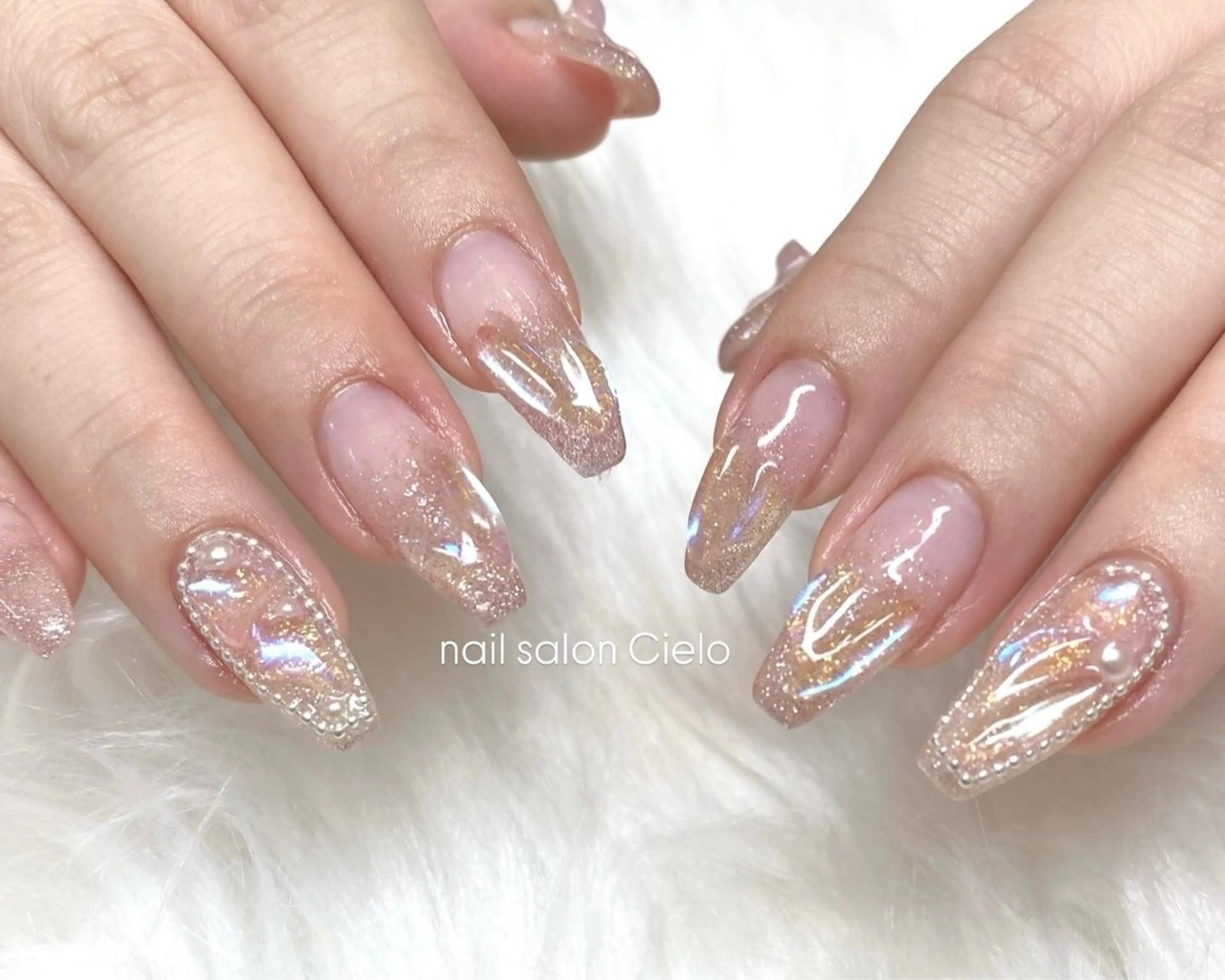 ネイル ワンホンネイル ハンドネイル Mizuki /Cieloのネイルデザイン