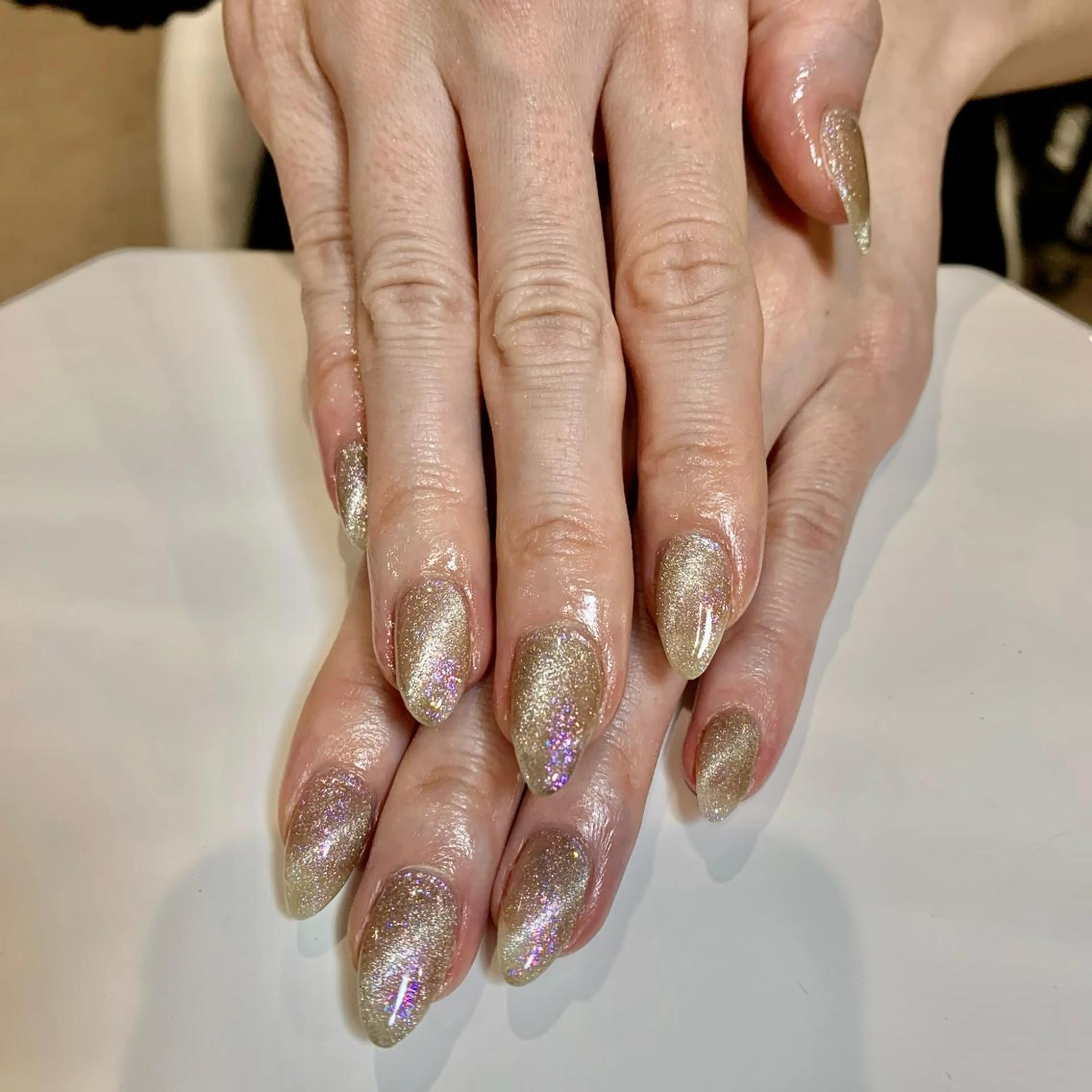 ネイル マグネットネイル ワンカラーネイル 松川 めぐみのネイルデザイン