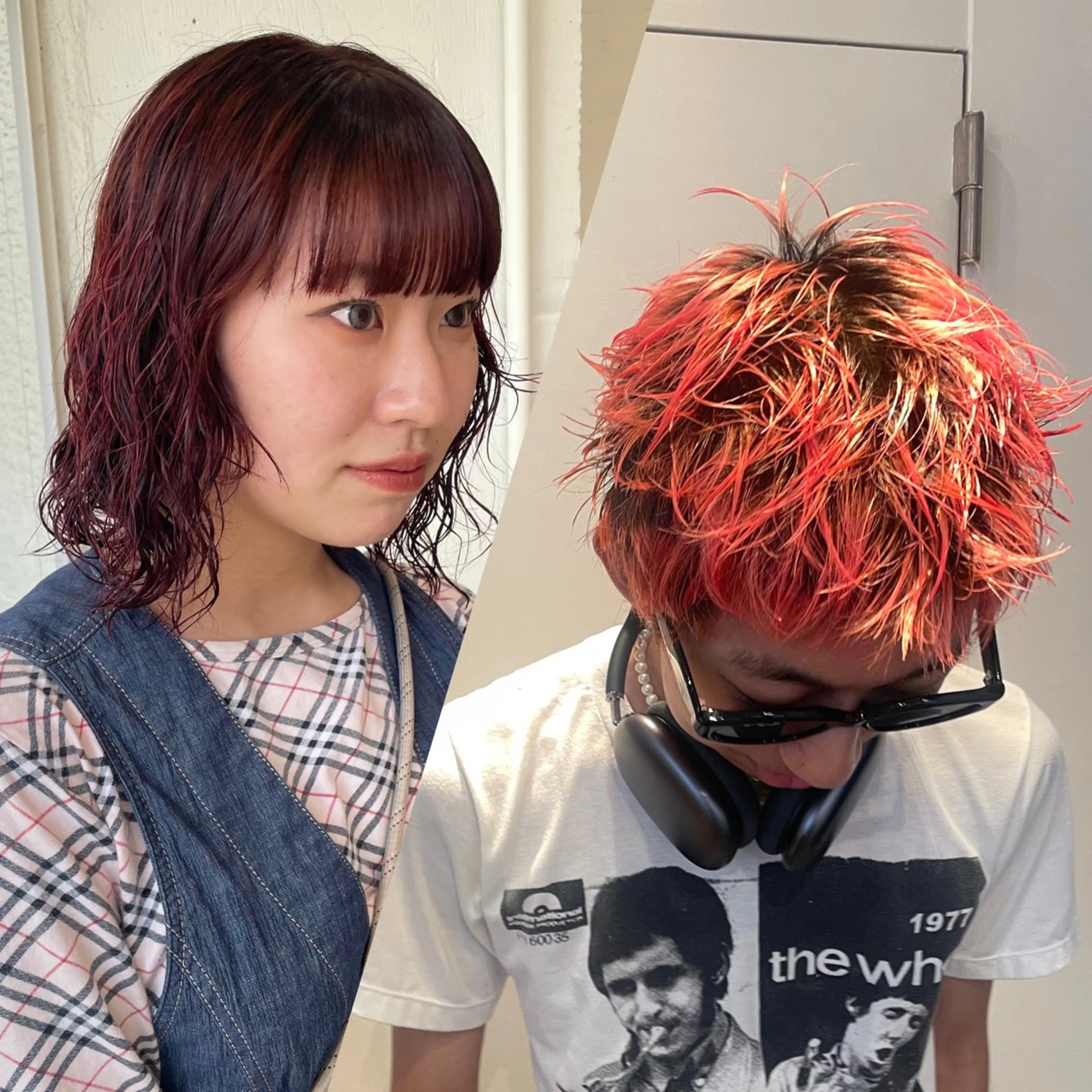 ミディアム カラー メンズ RIN／韓国ヘア レイヤーカットのヘアスタイル