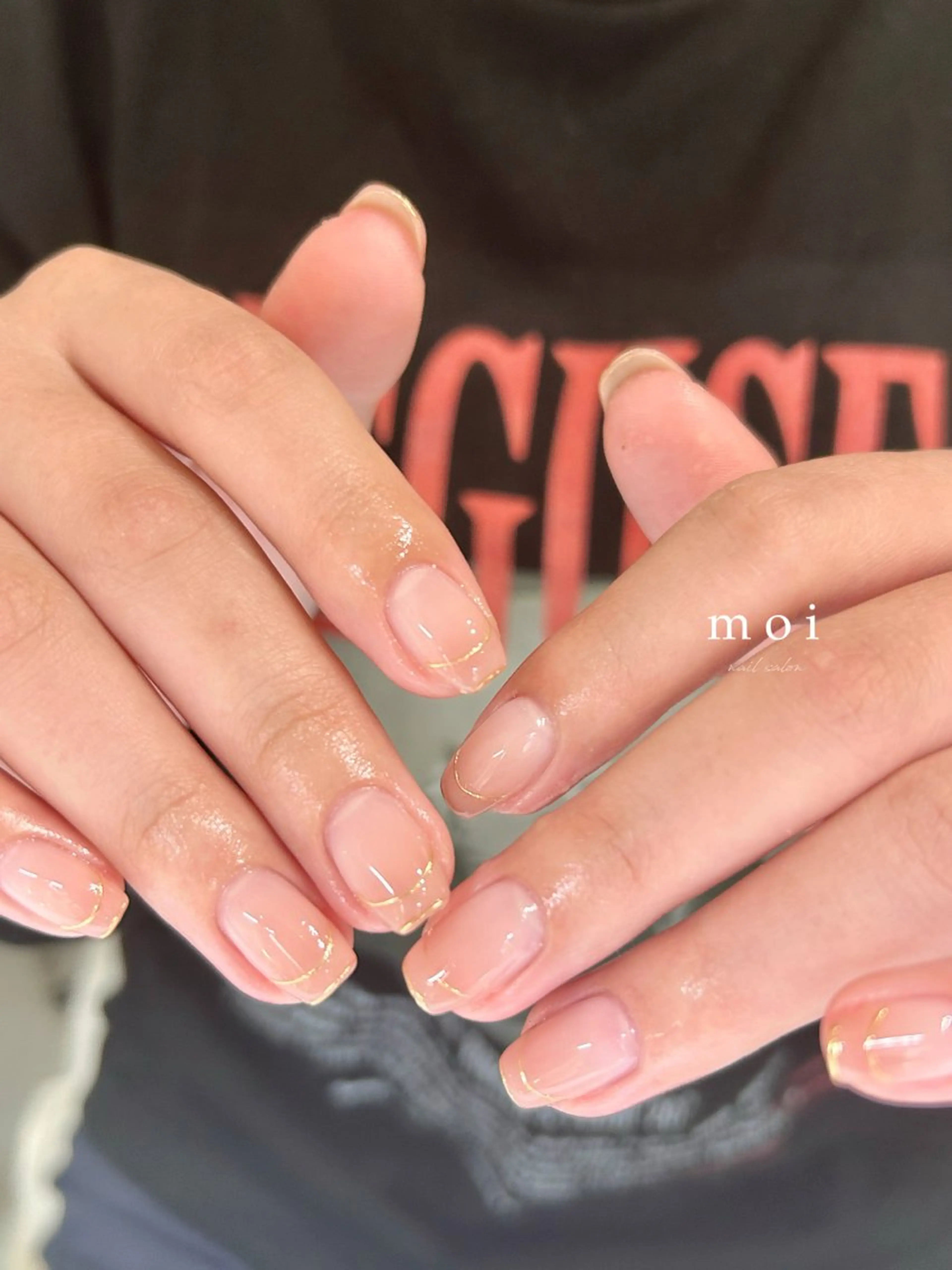ネイル ミラーネイル ピンク nail salon moiのネイルデザイン