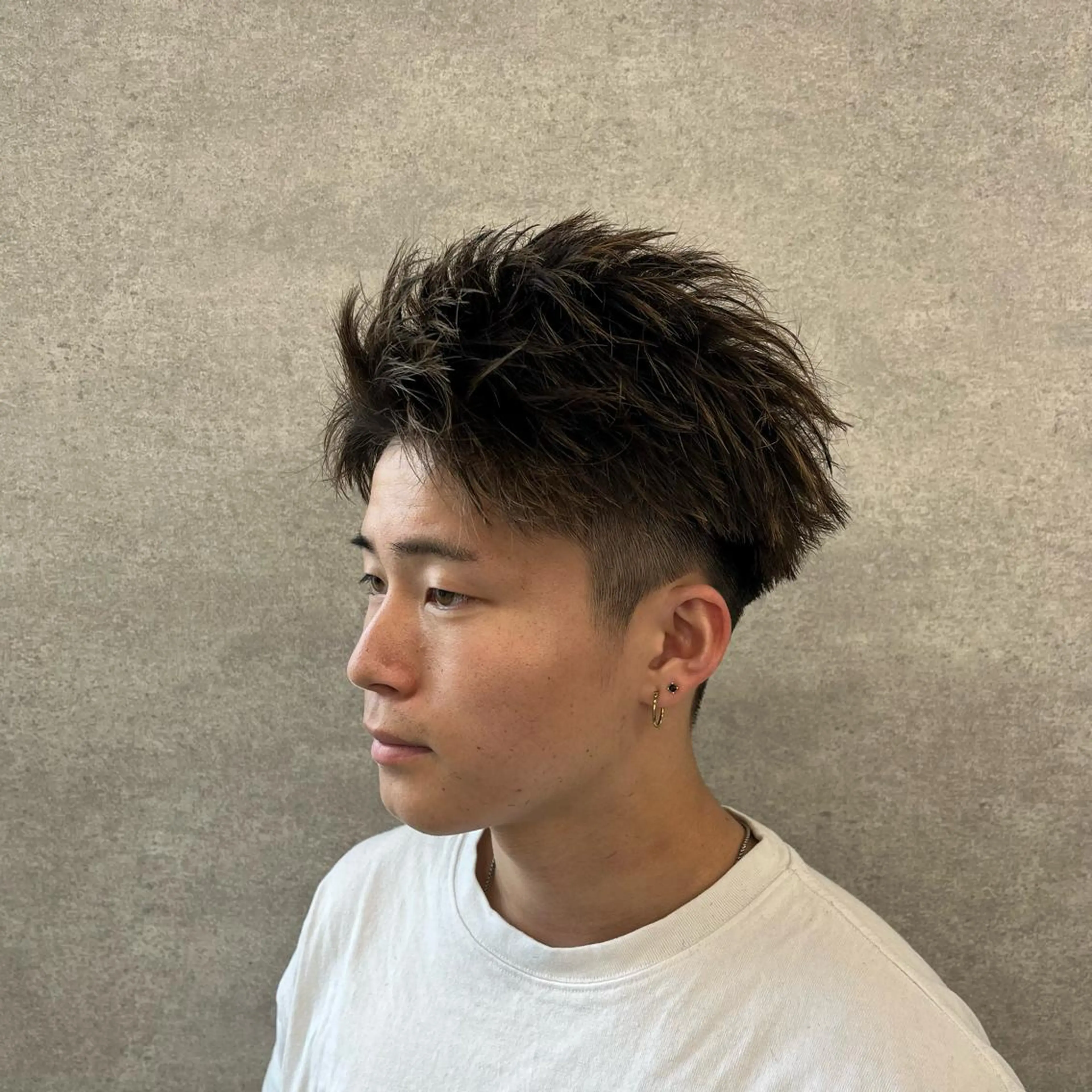 ショート メンズ スパイキーショート ショートヘア カット 🔥メンズカット＋パ ーマ🔥菊池一真のヘアスタイル