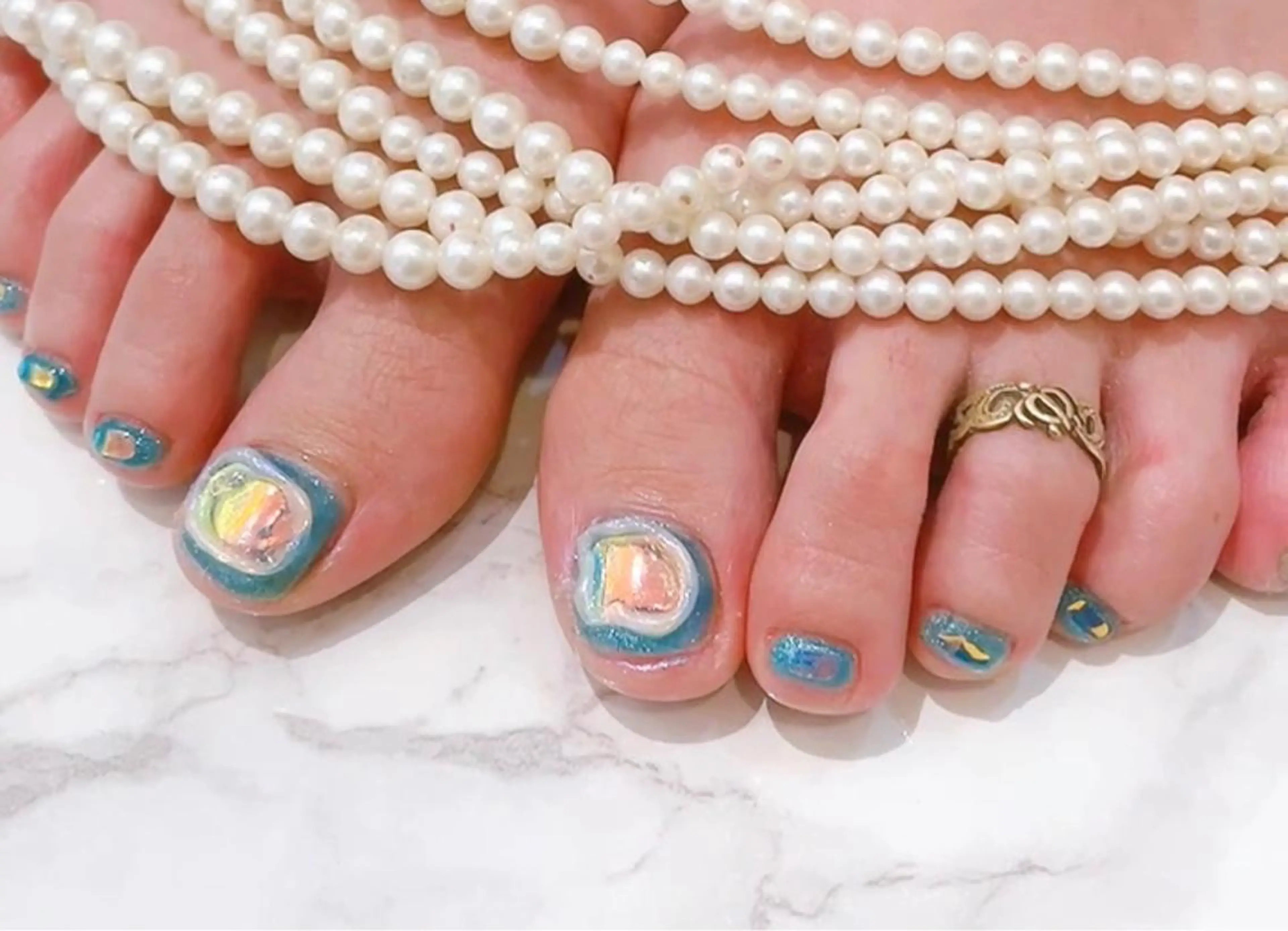 ネイル フットネイル ジェルネイル 氷ネイル・うるうるネイル 持ち込み SINCERELY シンシアリー🌈のマツエク・マツパデザイン