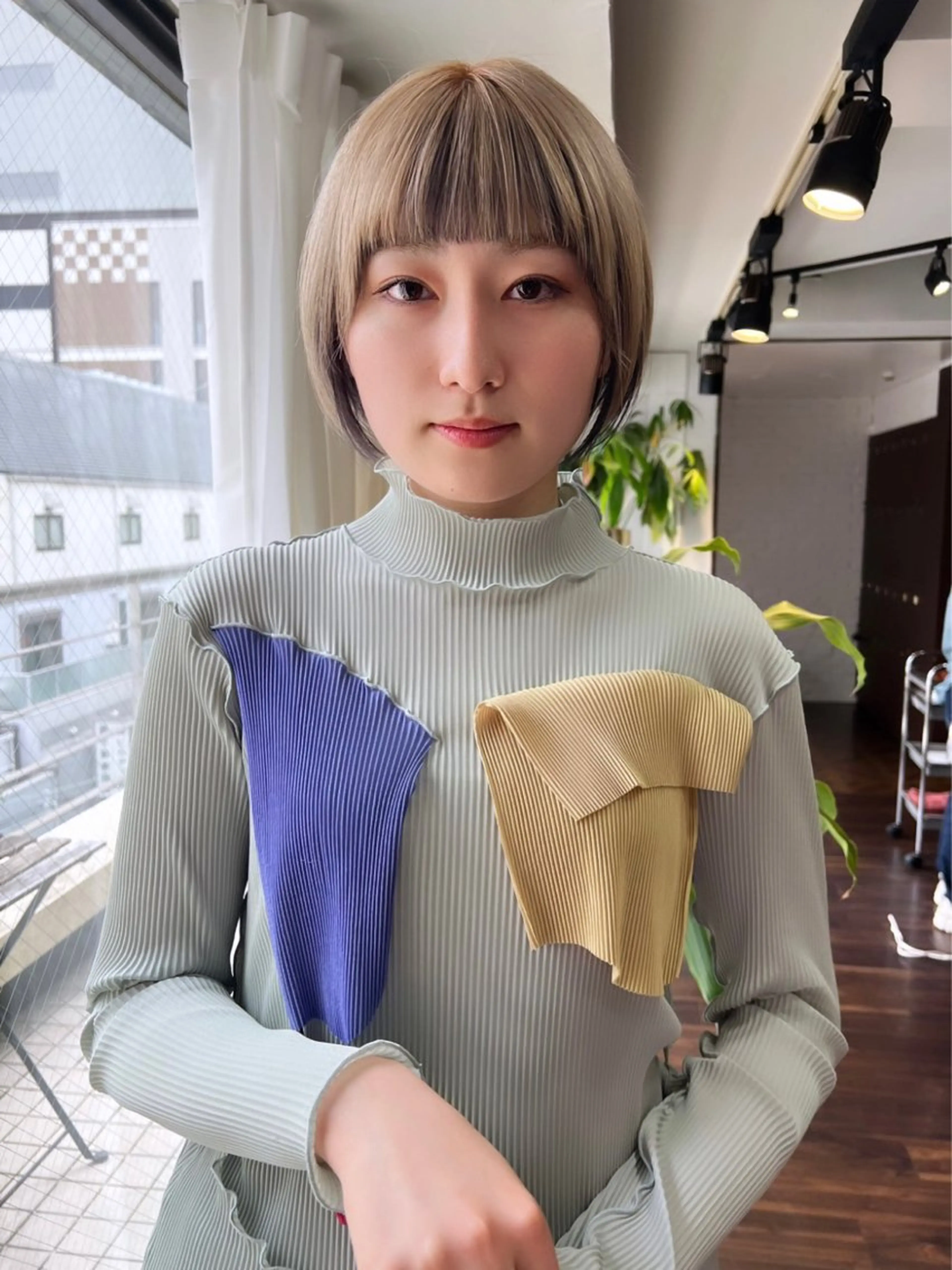 ショート カラー ブリーチ ケアブリーチ 透明感カラー デザインカラー ダブルカラー nendo_hair所属・ハイトーン/ボブ 🎀sonokaのヘアスタイル