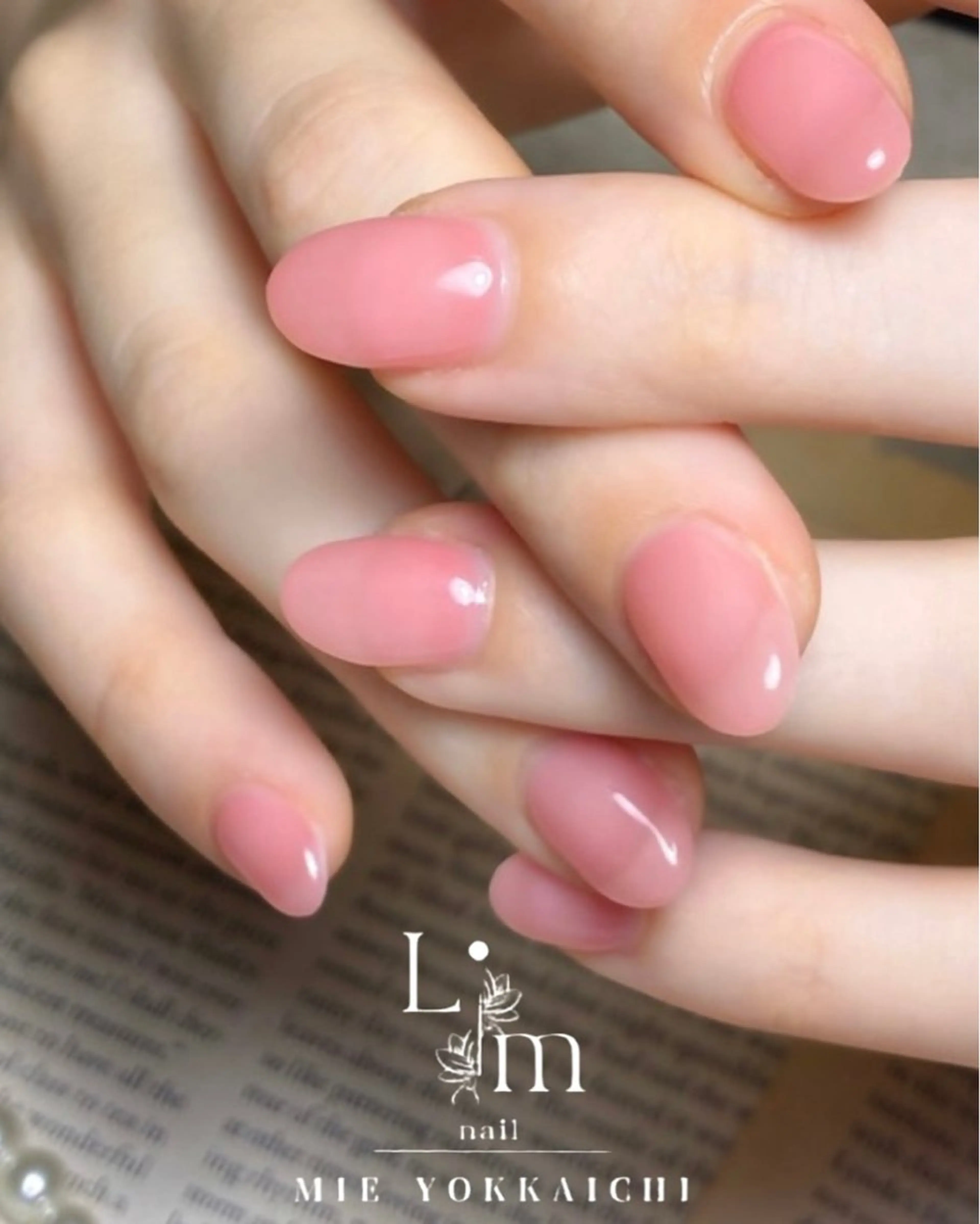 ネイル オフィスネイル ワンカラーネイル Li.m nail リム ネイルのネイルデザイン