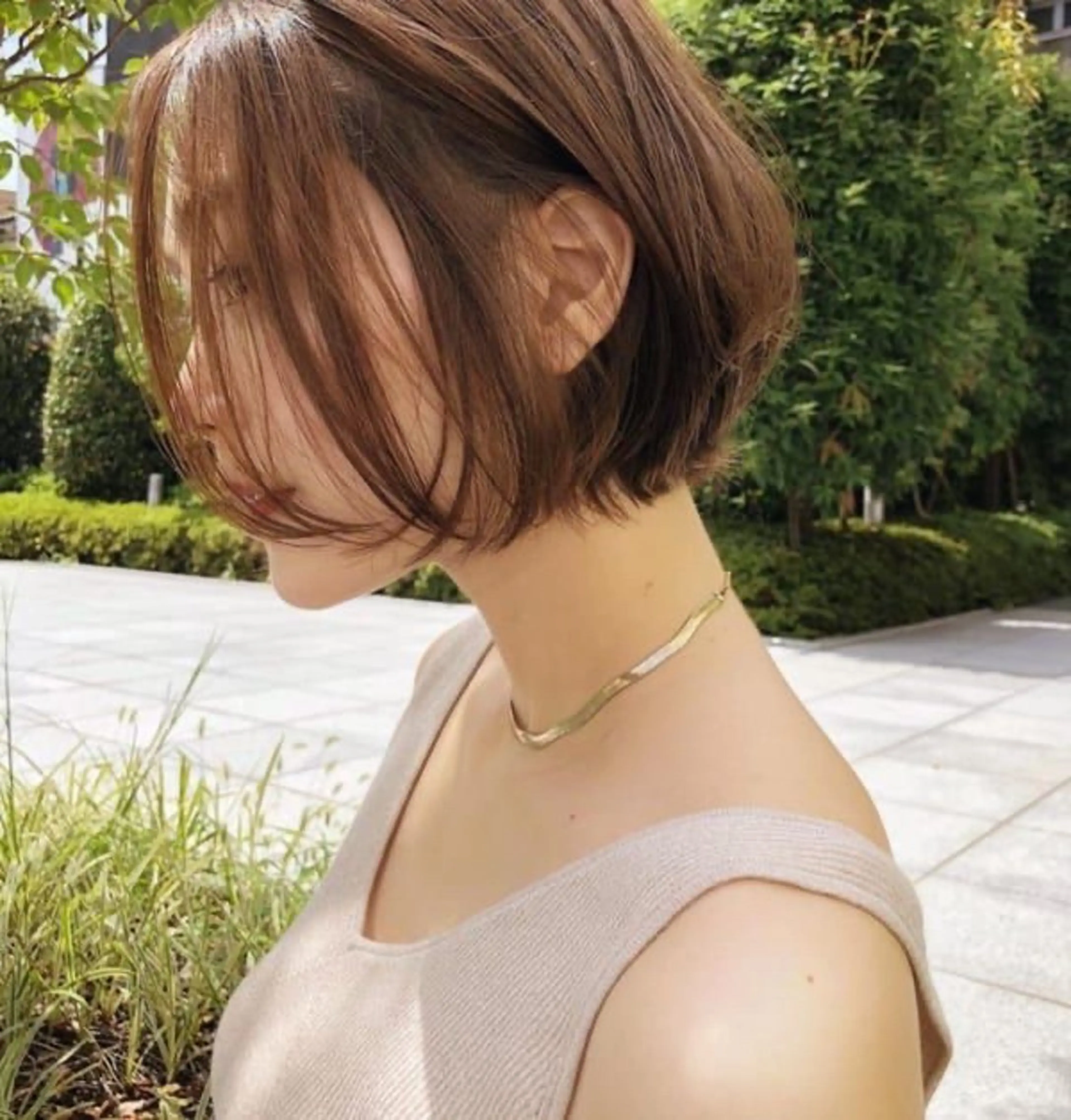 ショート 透け感hair/ ボブ/大世のヘアスタイル