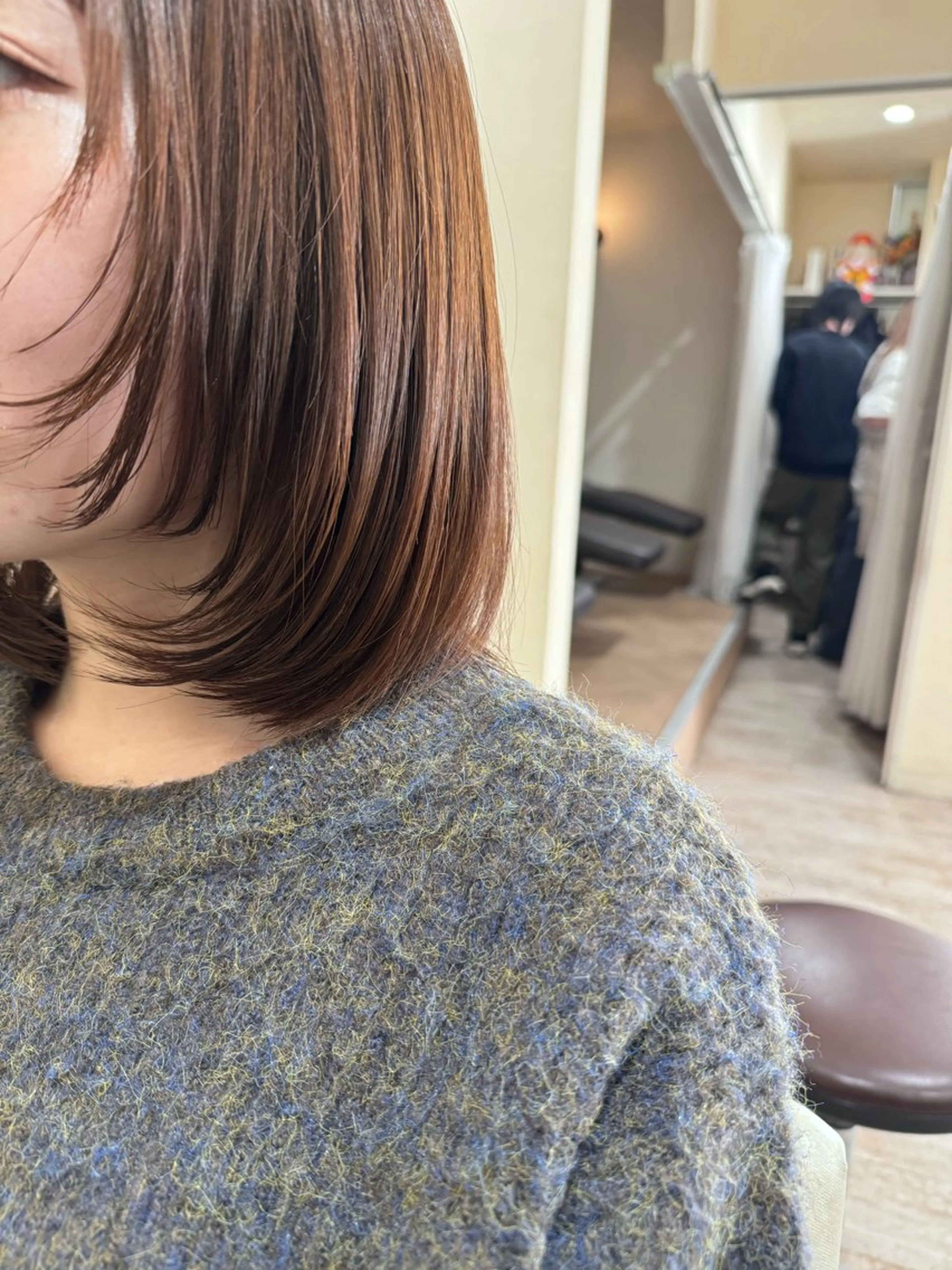 ミディアム カラー 顔まわりレイヤー 髪質改善 レイヤーカット カット ヘアカラー トリートメント noble店長 松本　拓也▶◀*.のヘアスタイル