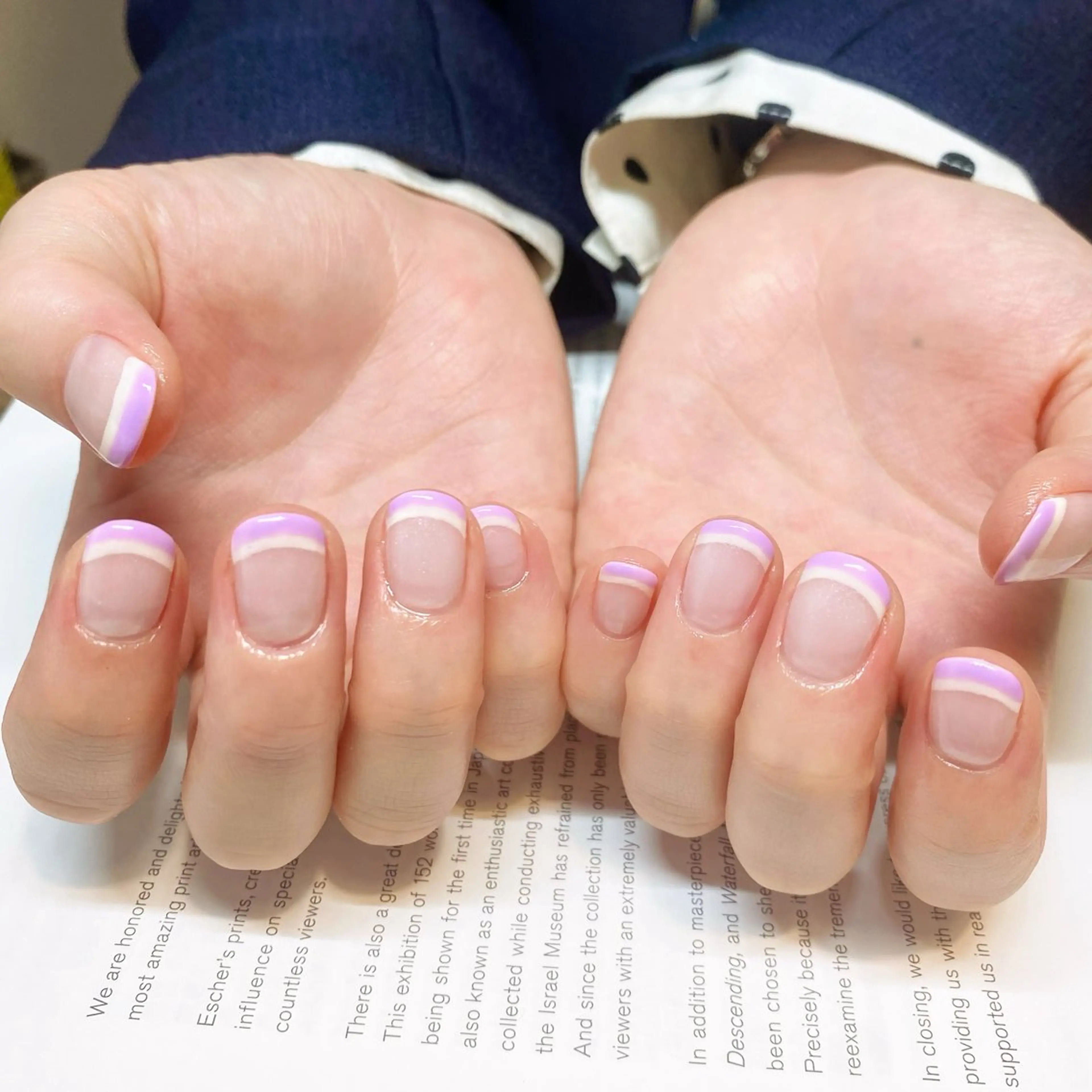 ネイル アートネイル フレンチネイル パステルネイル umi nailのネイルデザイン