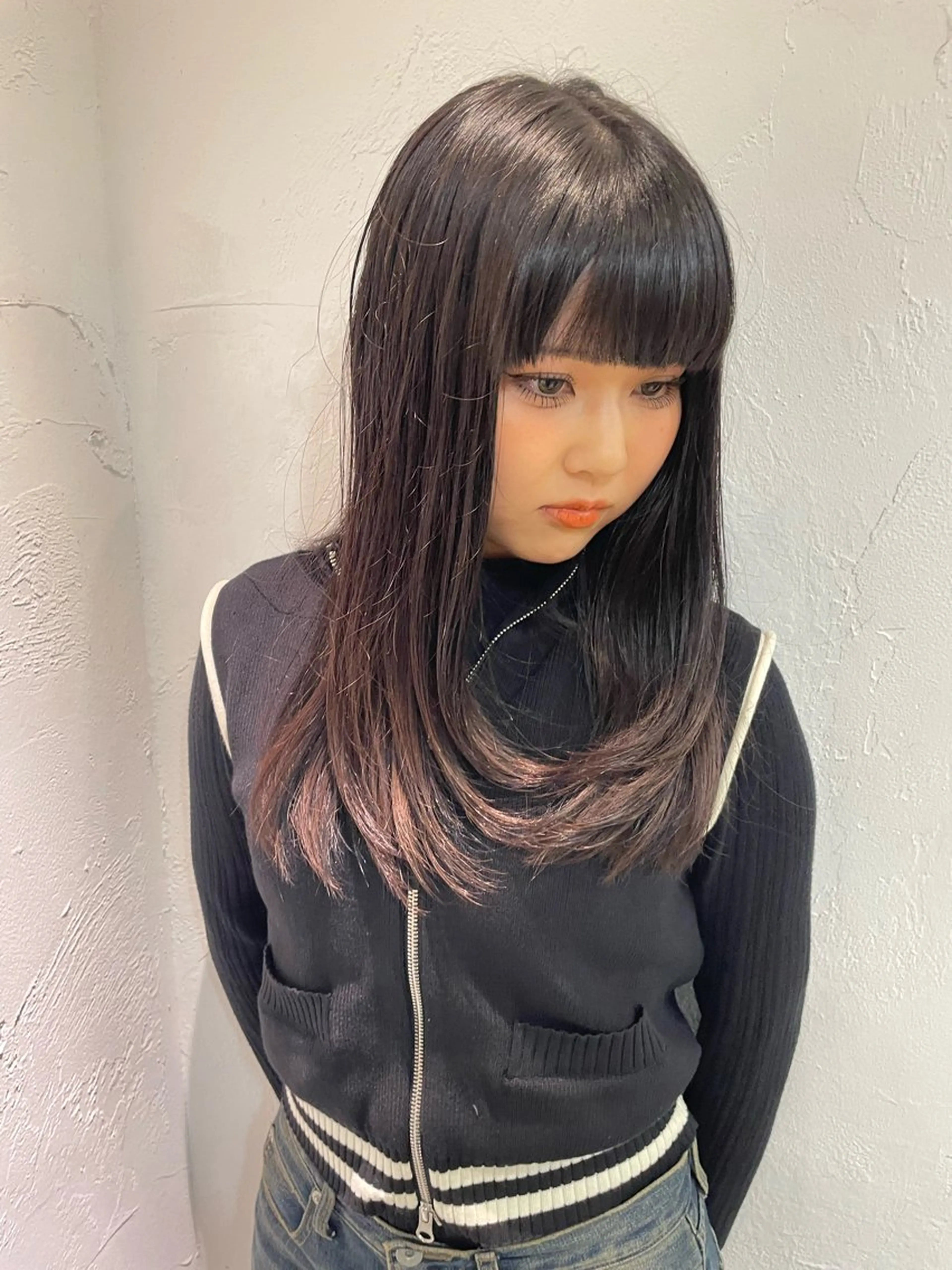 ミディアム カラー 縮毛矯正 ケアパーマ/ブリーチ daisukeのヘアスタイル