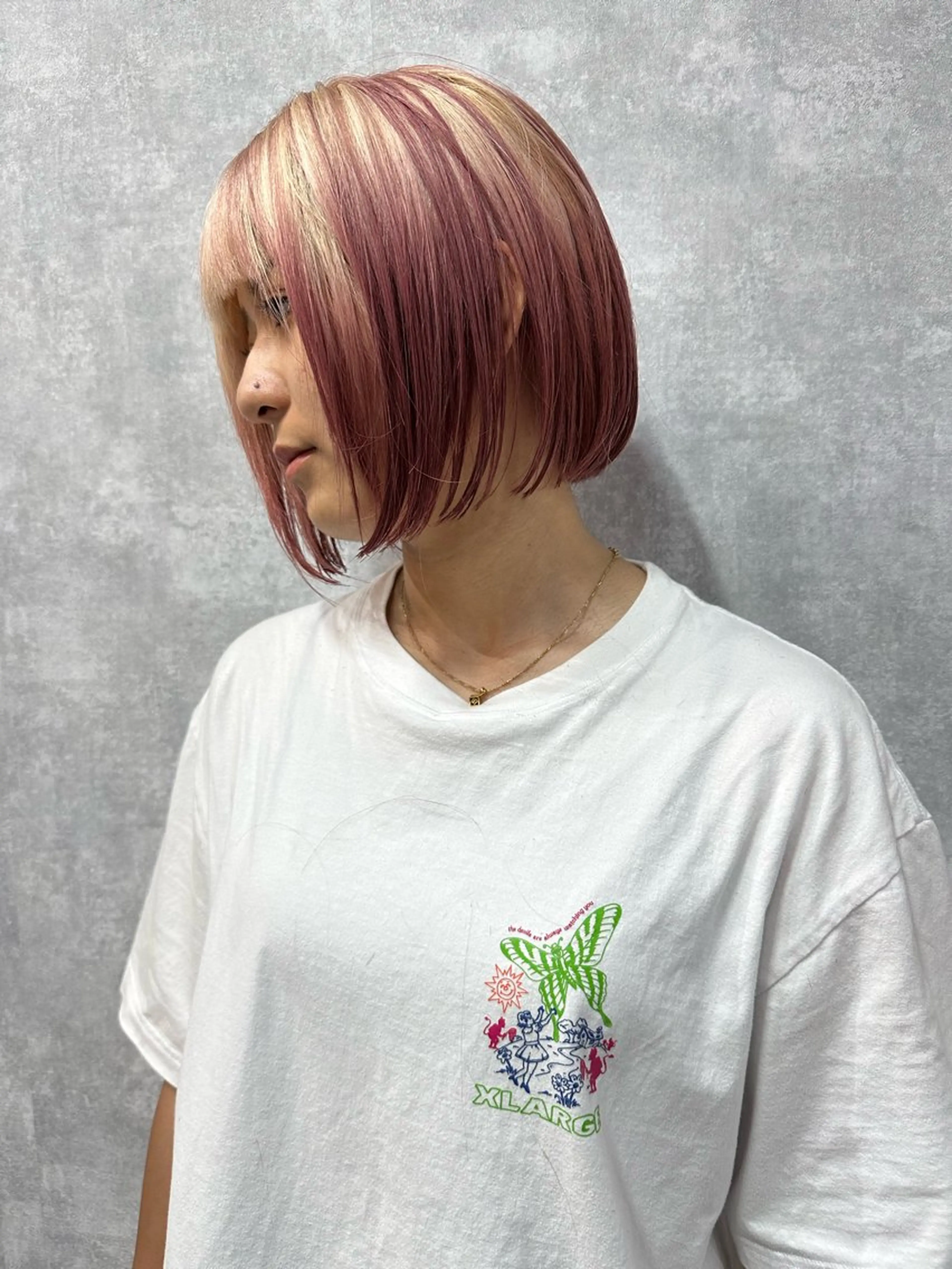 ショート 切りっぱなしボブ ショートボブ ハンサムショート 丸みショート ボブ ヘアカラー C’LD hair  produce /シールドヘア所属・モテ髪/ボブ/ショー ト/アダチフウトのヘアスタイル