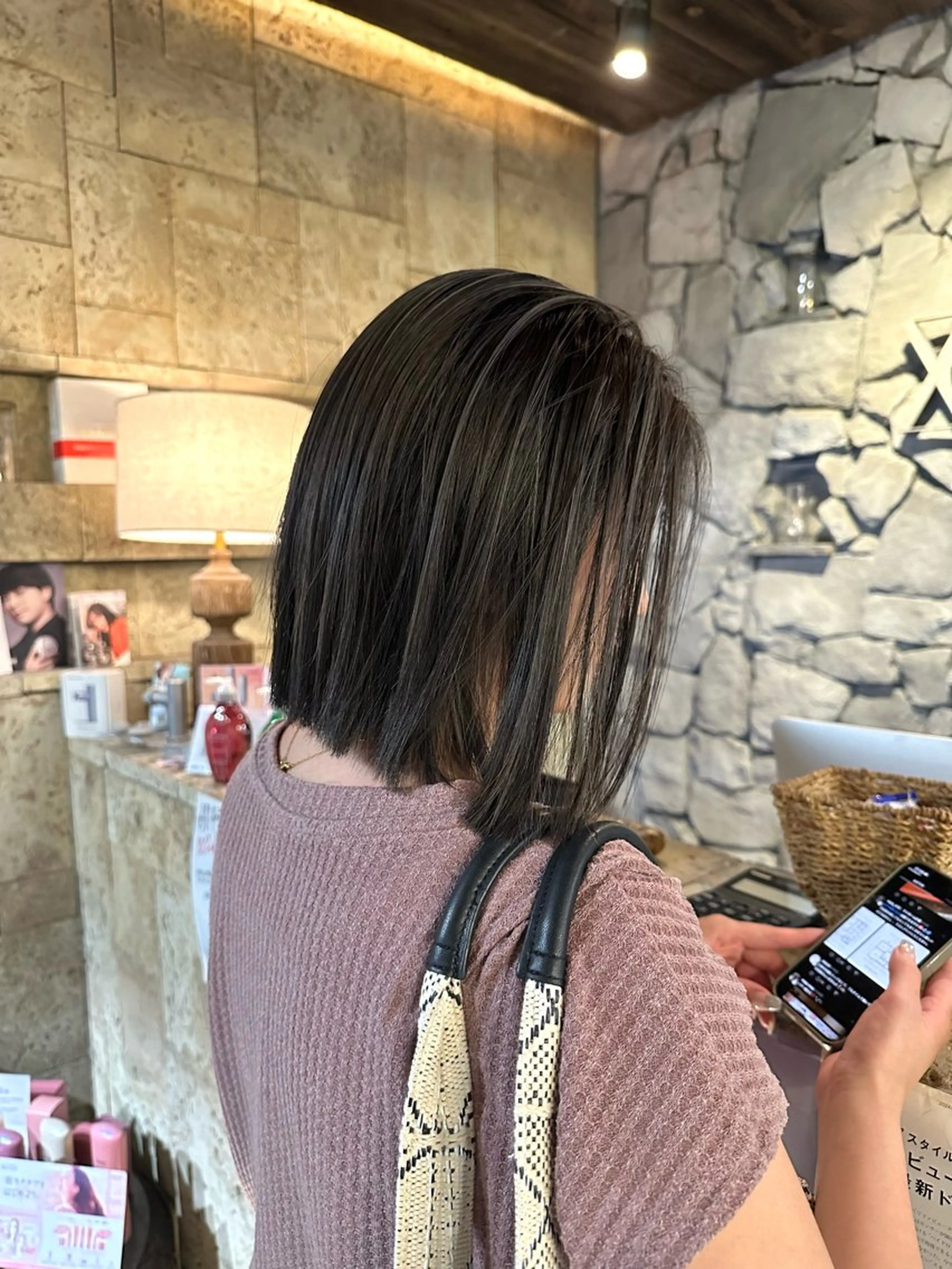 ミディアム ヘアカラー トリートメント TOWAカットカラー ✨名古屋✨のヘアスタイル