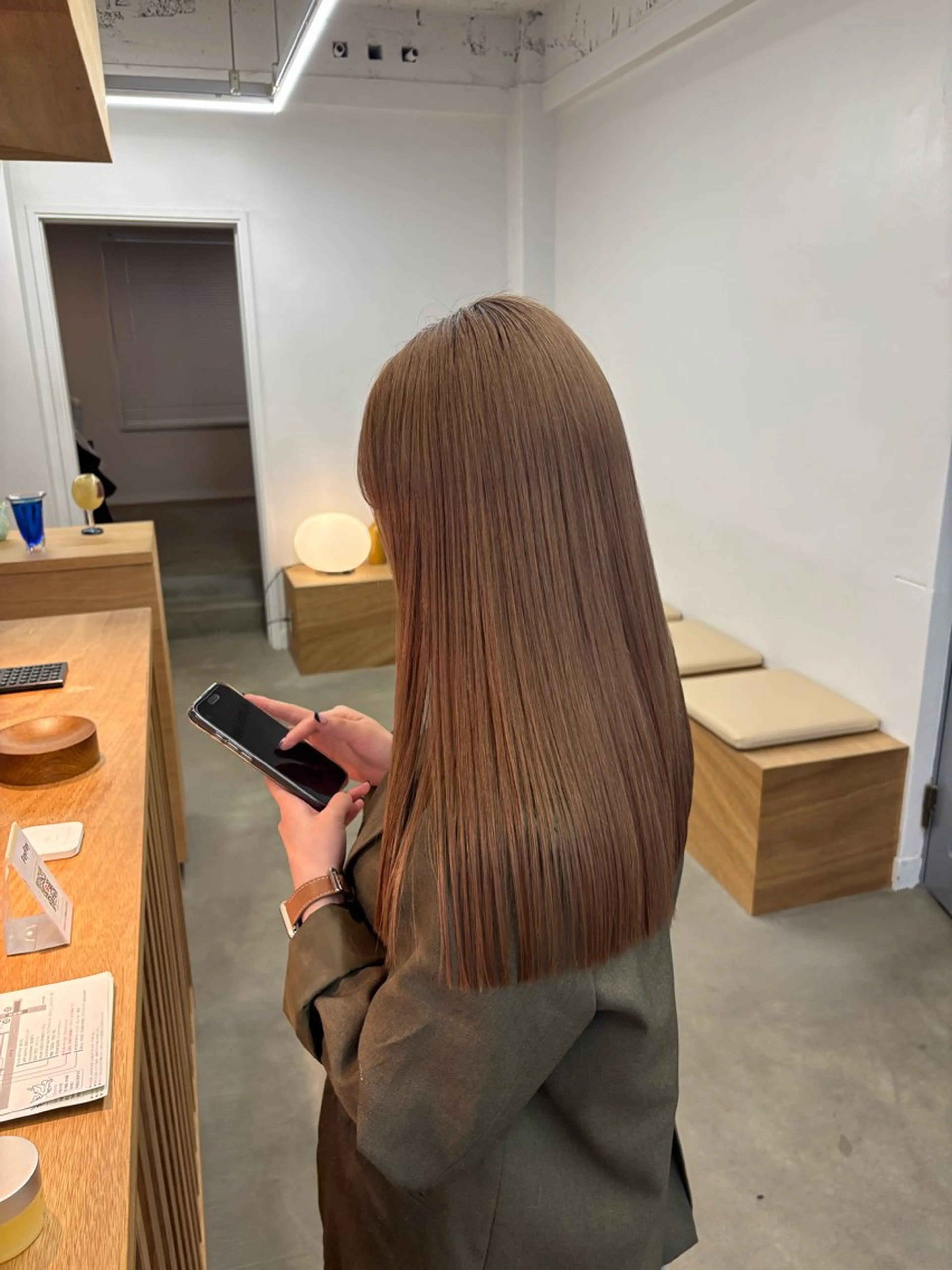 ブリーチオンカラーの写真