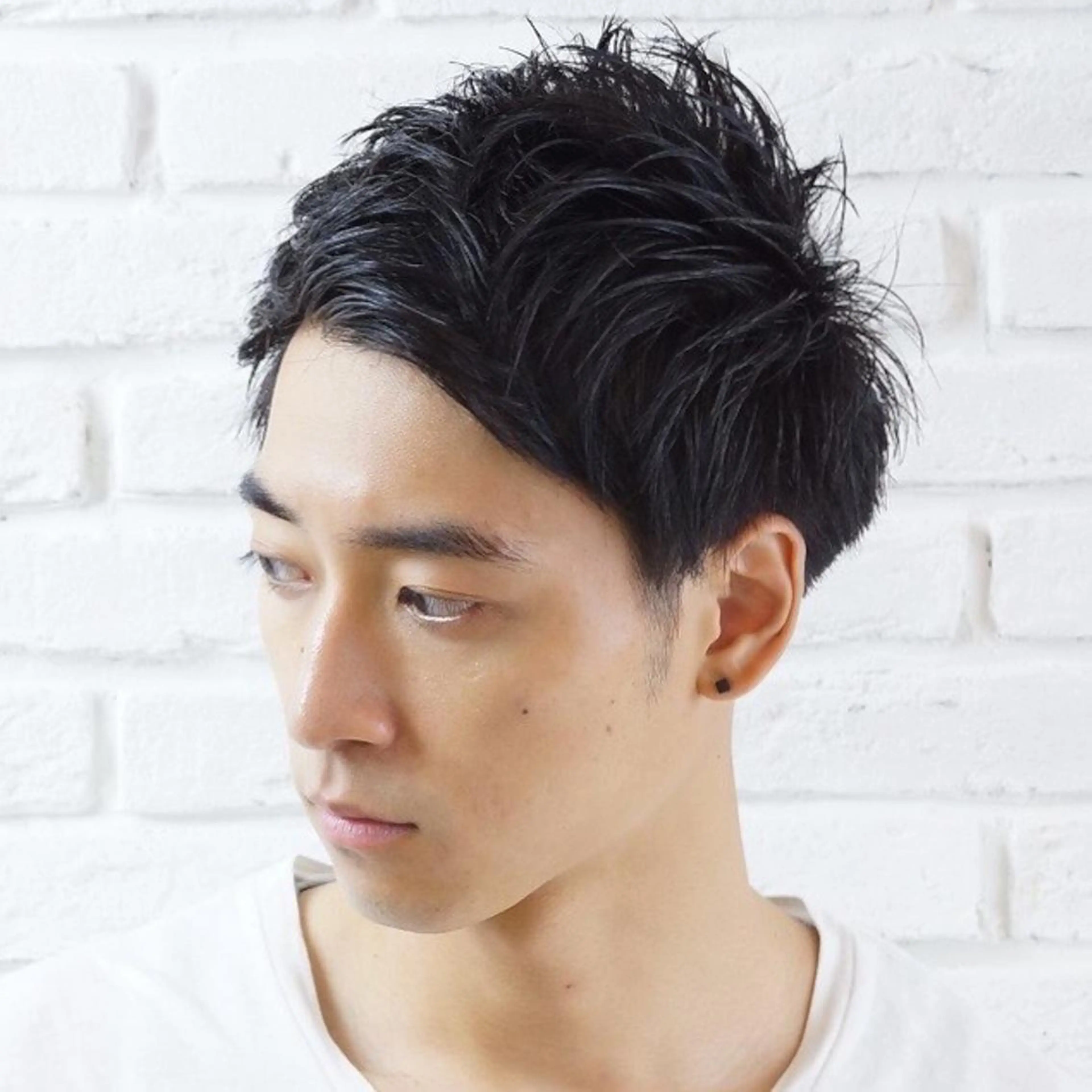 メンズ カラー オールバック アップバング センターパート コンマヘア モヒカン N° rico 名駅のヘアスタイル
