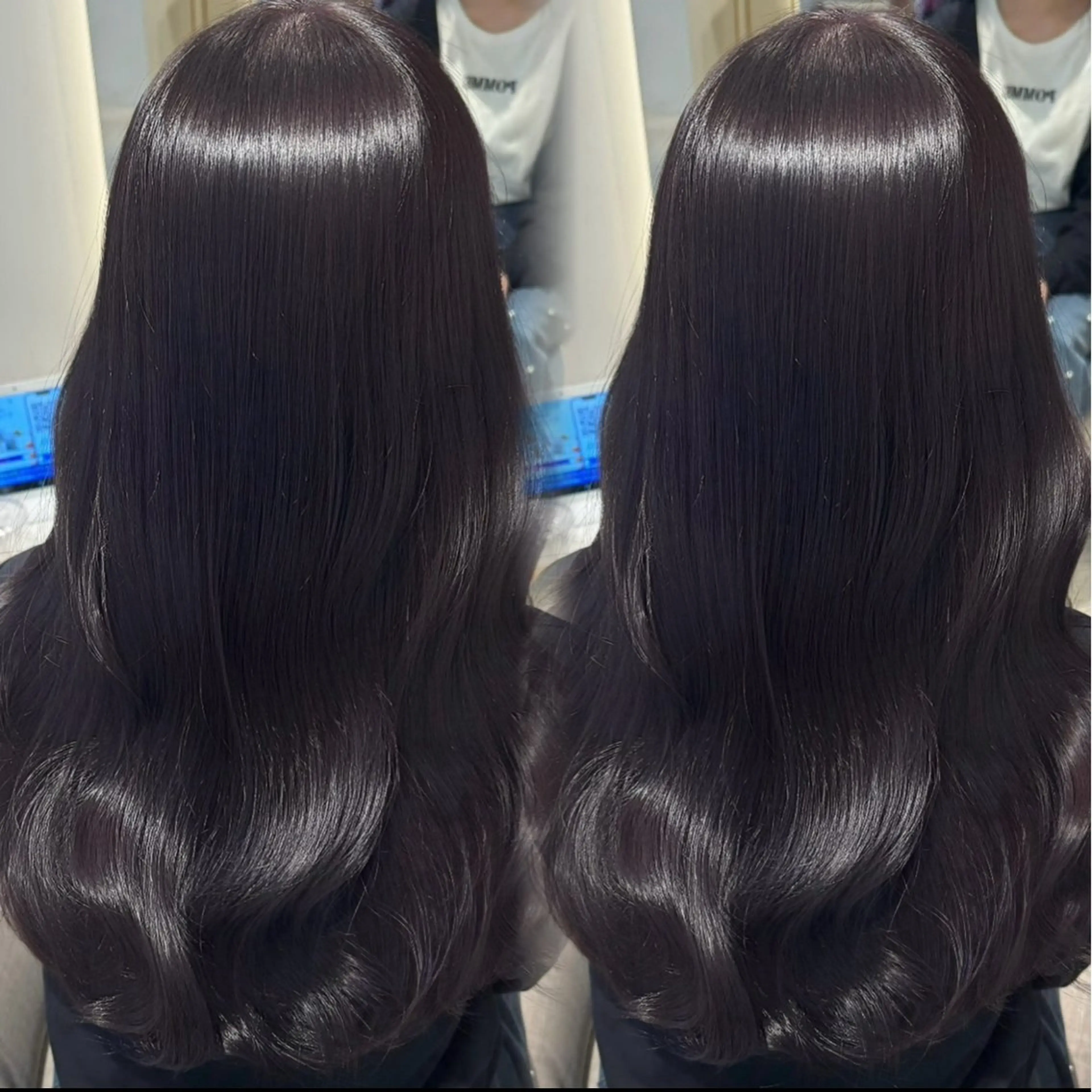 ロング カラー ブリーチ 透明感カラー ダブルカラー グレージュ ラベンダーカラー SALOWIN 新宿三丁目 me＋所属・hanane🎀 /ジャニオタ美容師のヘアスタイル