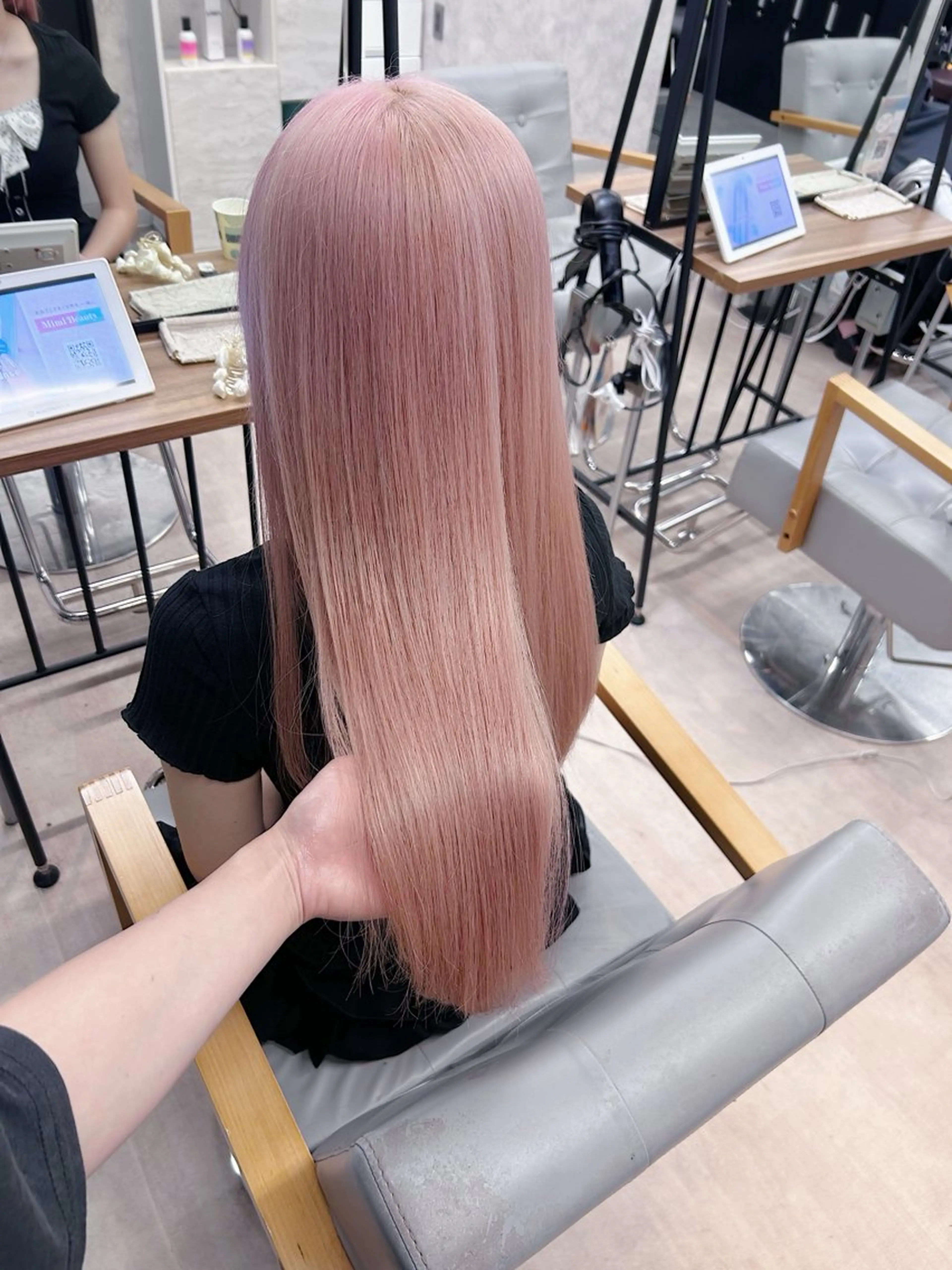 ミディアム カラー ヘアカラー トリートメント 💕誰より可愛い💕 ピンク🎀YUUKAのヘアスタイル