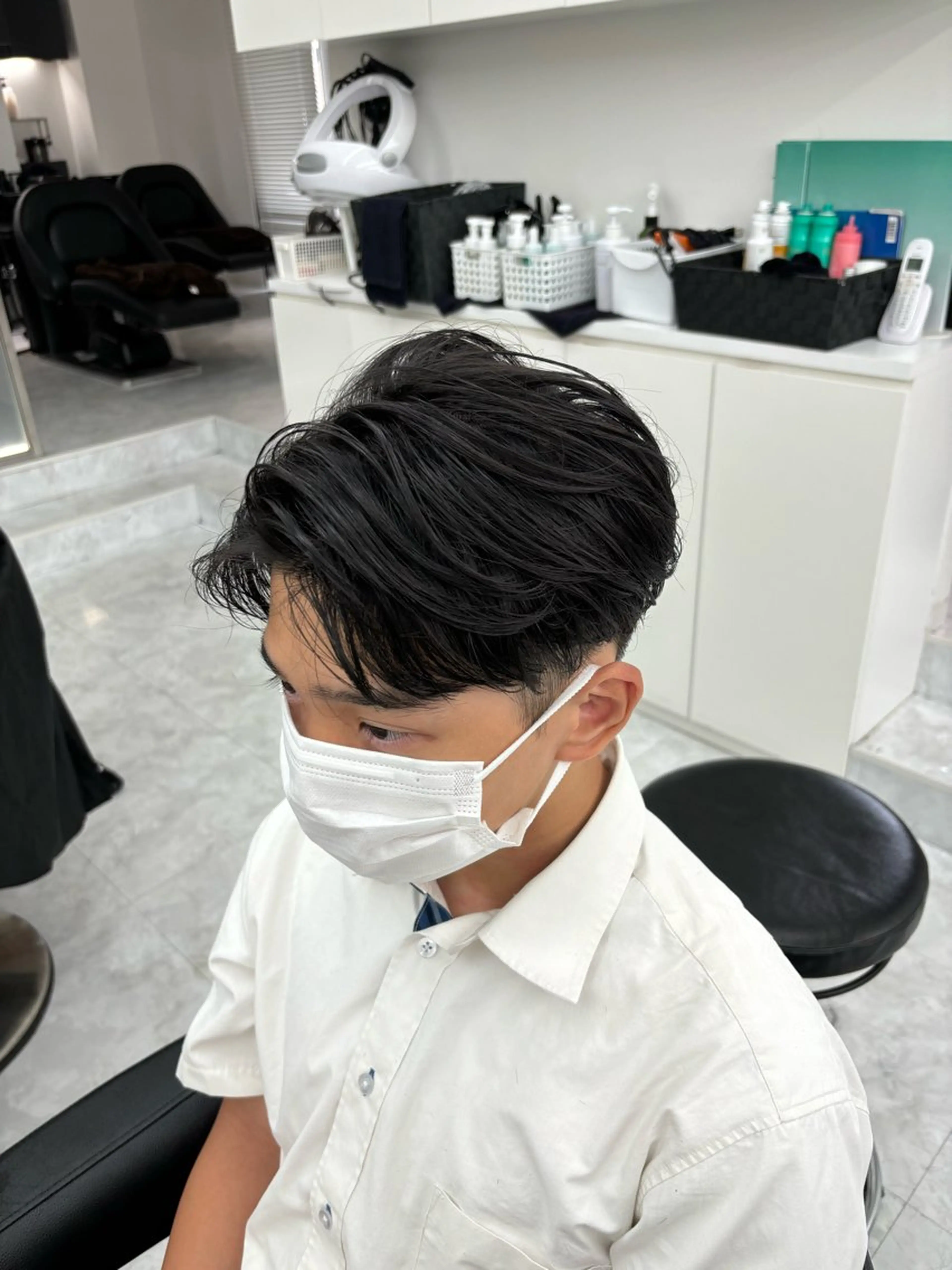 ショート メンズ カット ヘッドスパ ヘアセット 透明感ハイトーン☁️ 斗和🫧天神のヘアスタイル