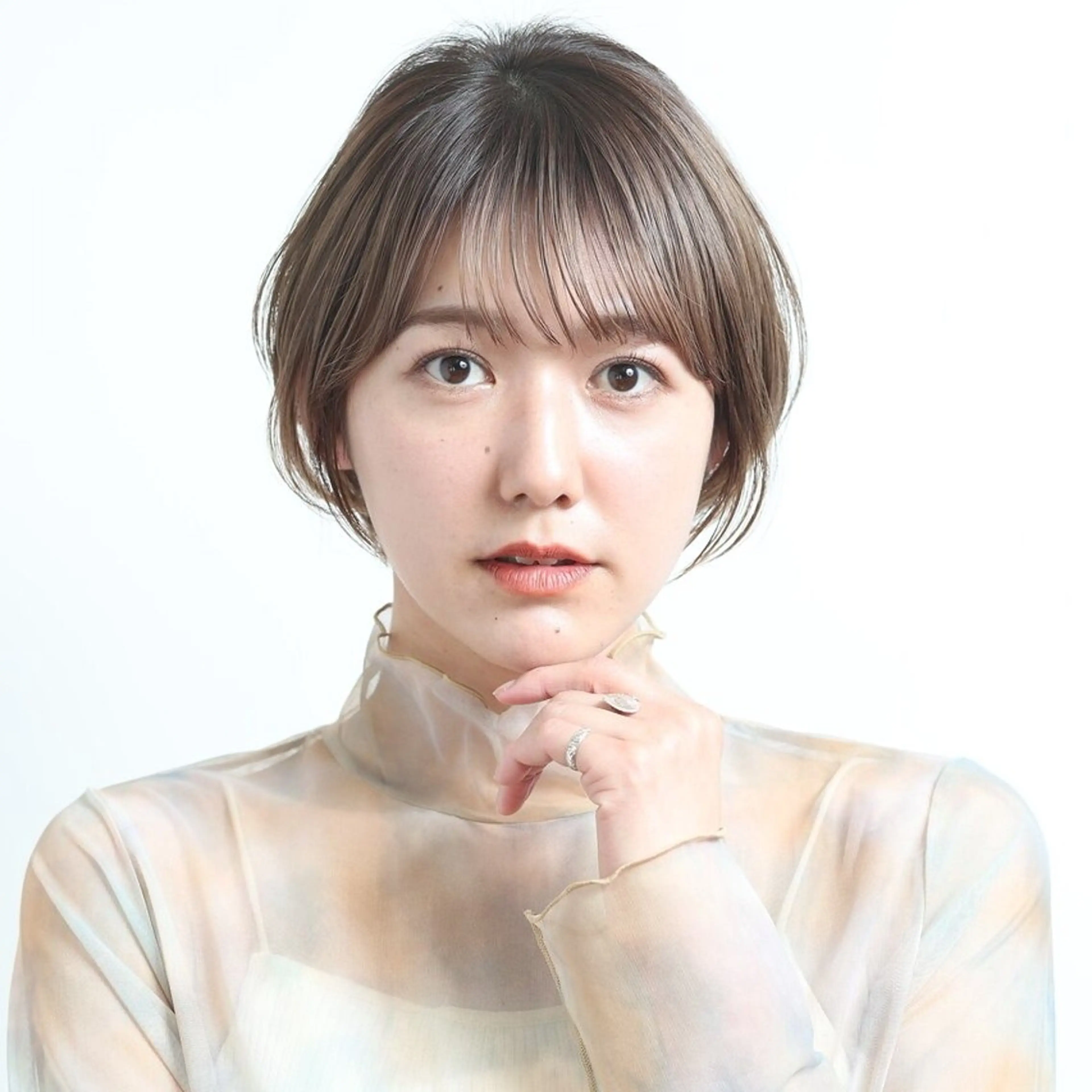 ショート カラー 丸みショート ショートヘア 小顔カット カット ヘアカラー トリートメント 自由が丘×似合わせ ディレクター枦山大将のヘアスタイル