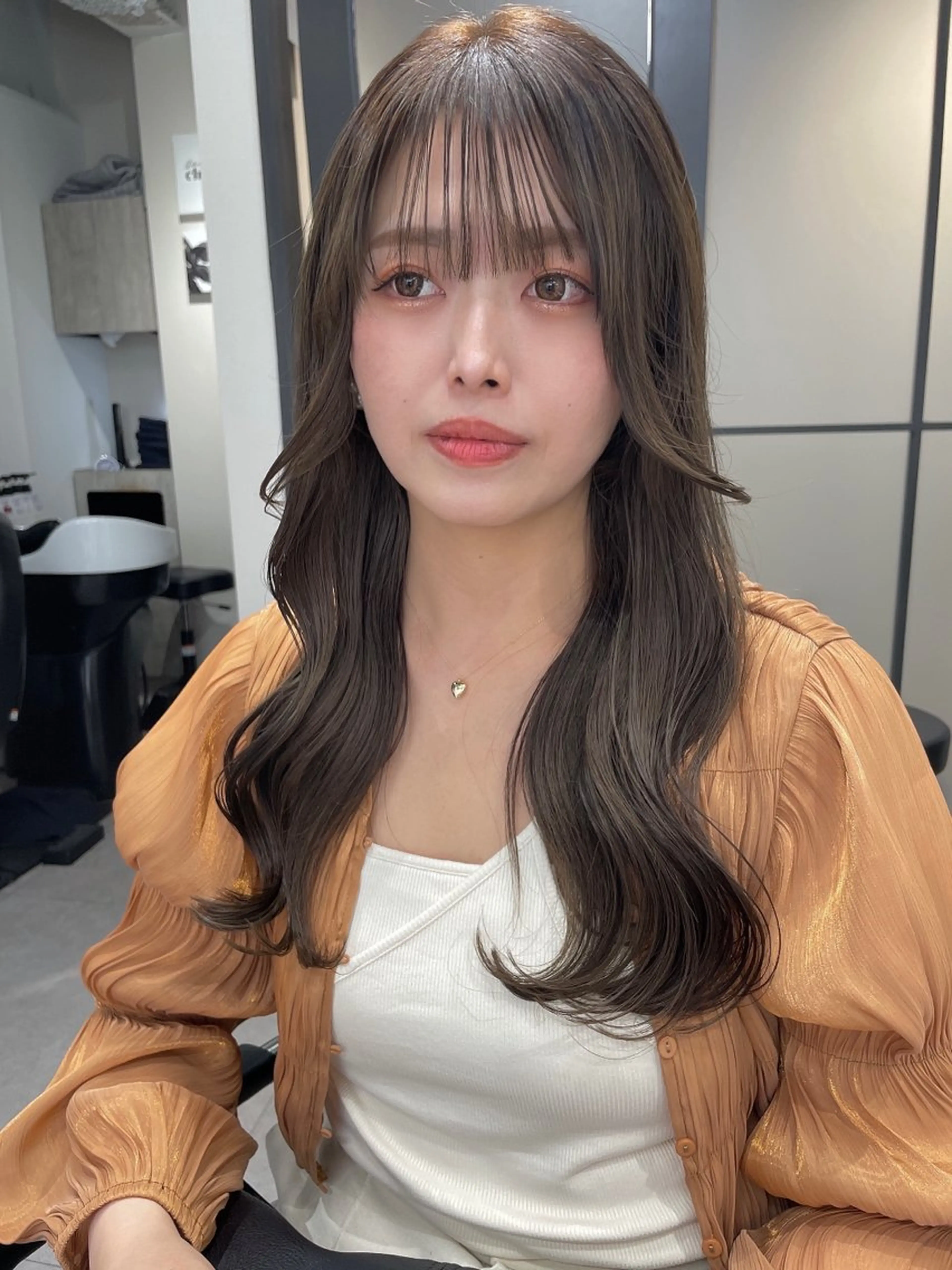 ロング カラー ヘアカラー 髪質改善will hairdesignのヘアスタイル