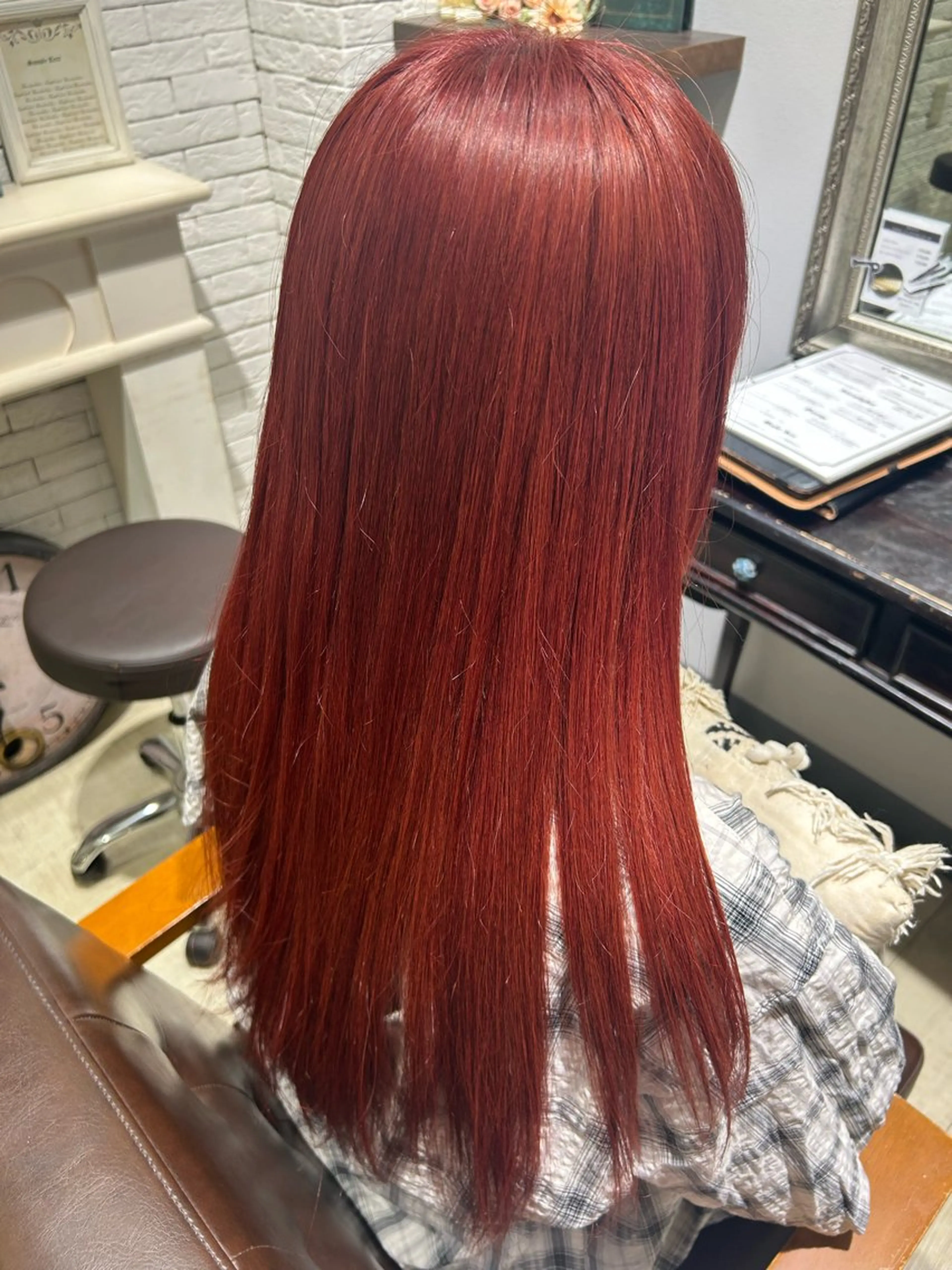 💖【色もちも透明感も♡】🎀ブリーチなしダブルカラー（暖色系）＋1STEPトリートメントの写真