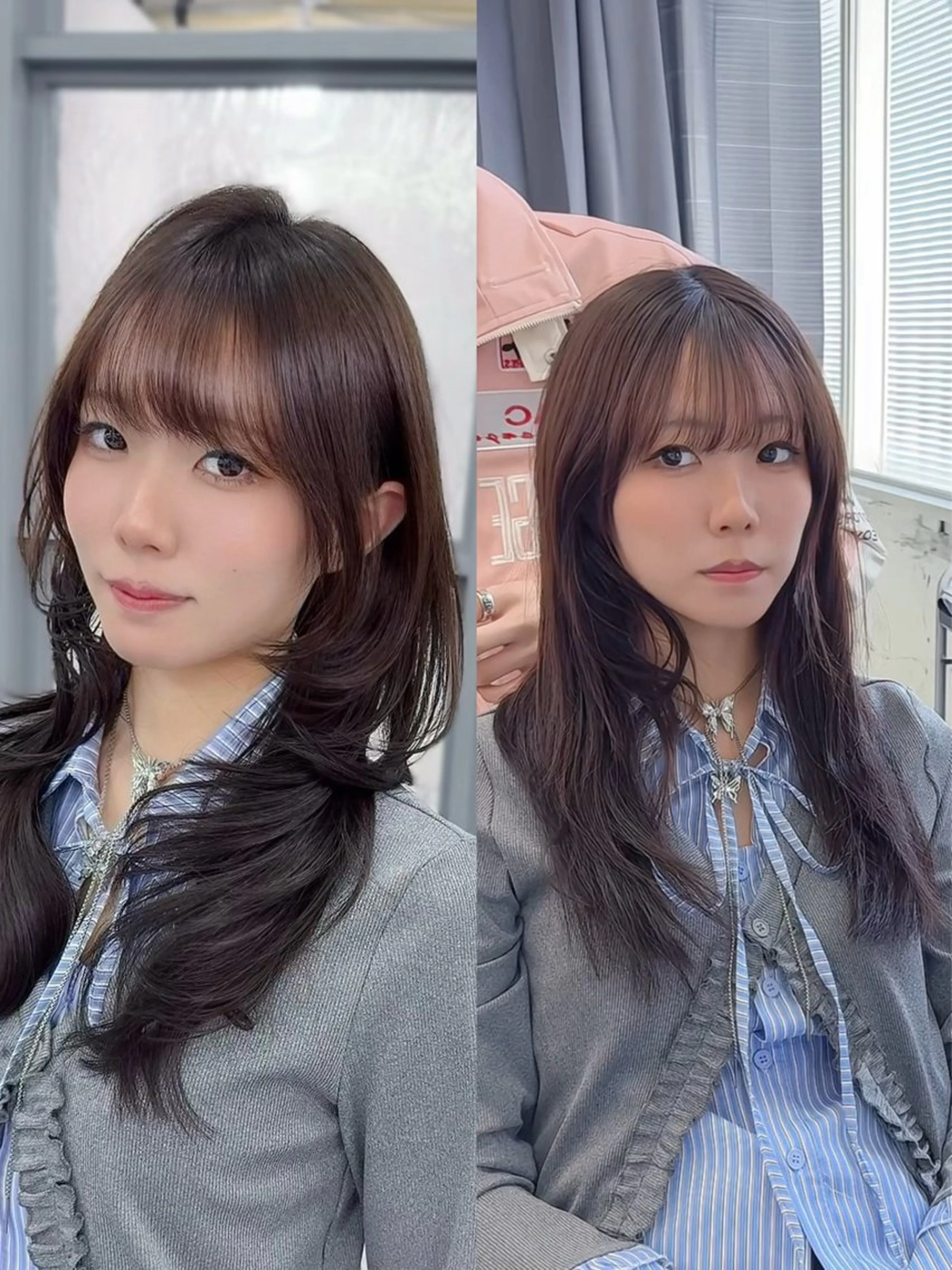 ロング 小顔カット カット ヘアカラー トリートメント 永田竜一/髪質改善/ 大人可愛い/レイヤーのヘアスタイル