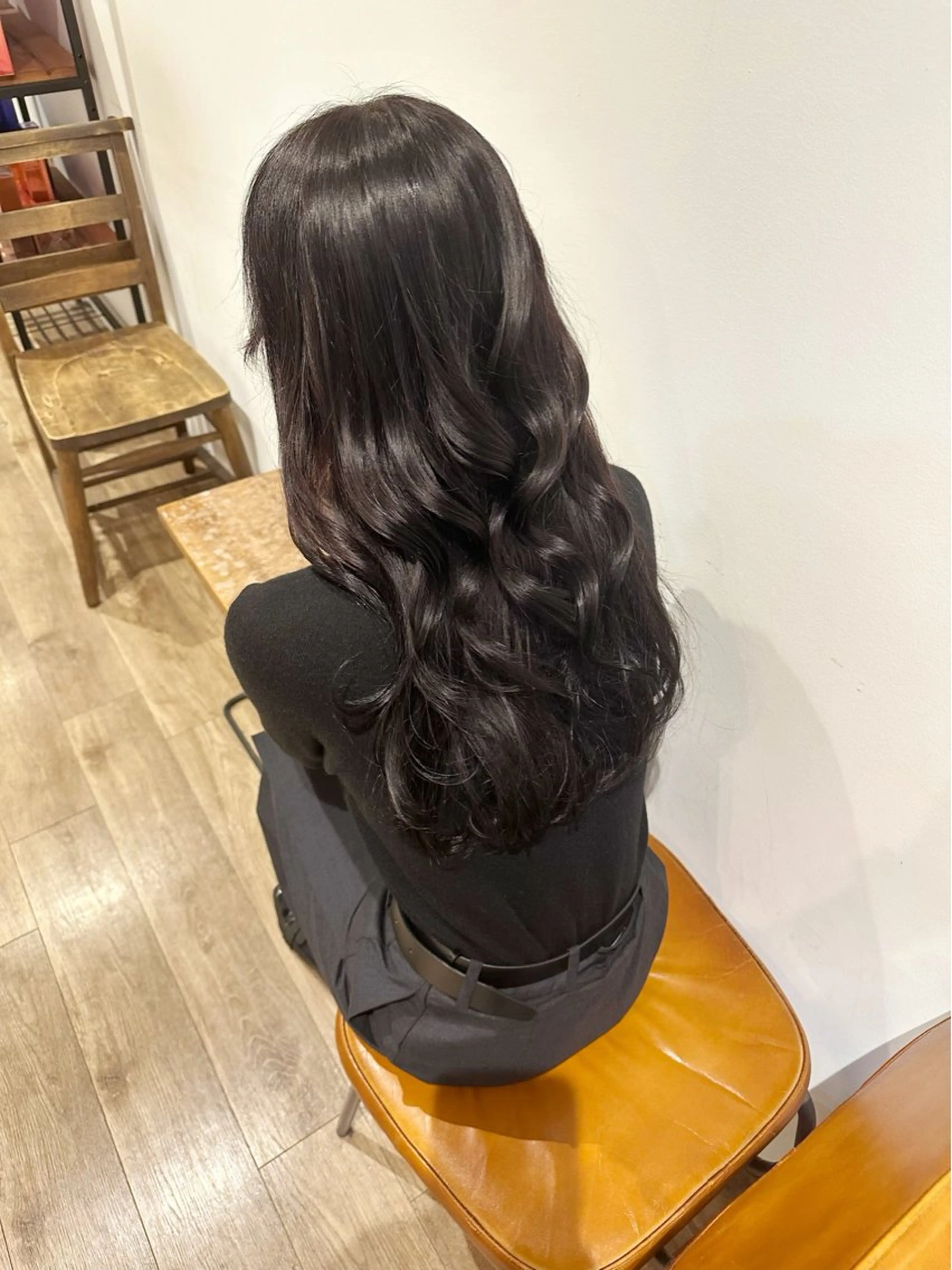 ロング カラー ヘアアレンジ ヘアカラー トリートメント himawari♡ 柔らかいカラーのヘアスタイル