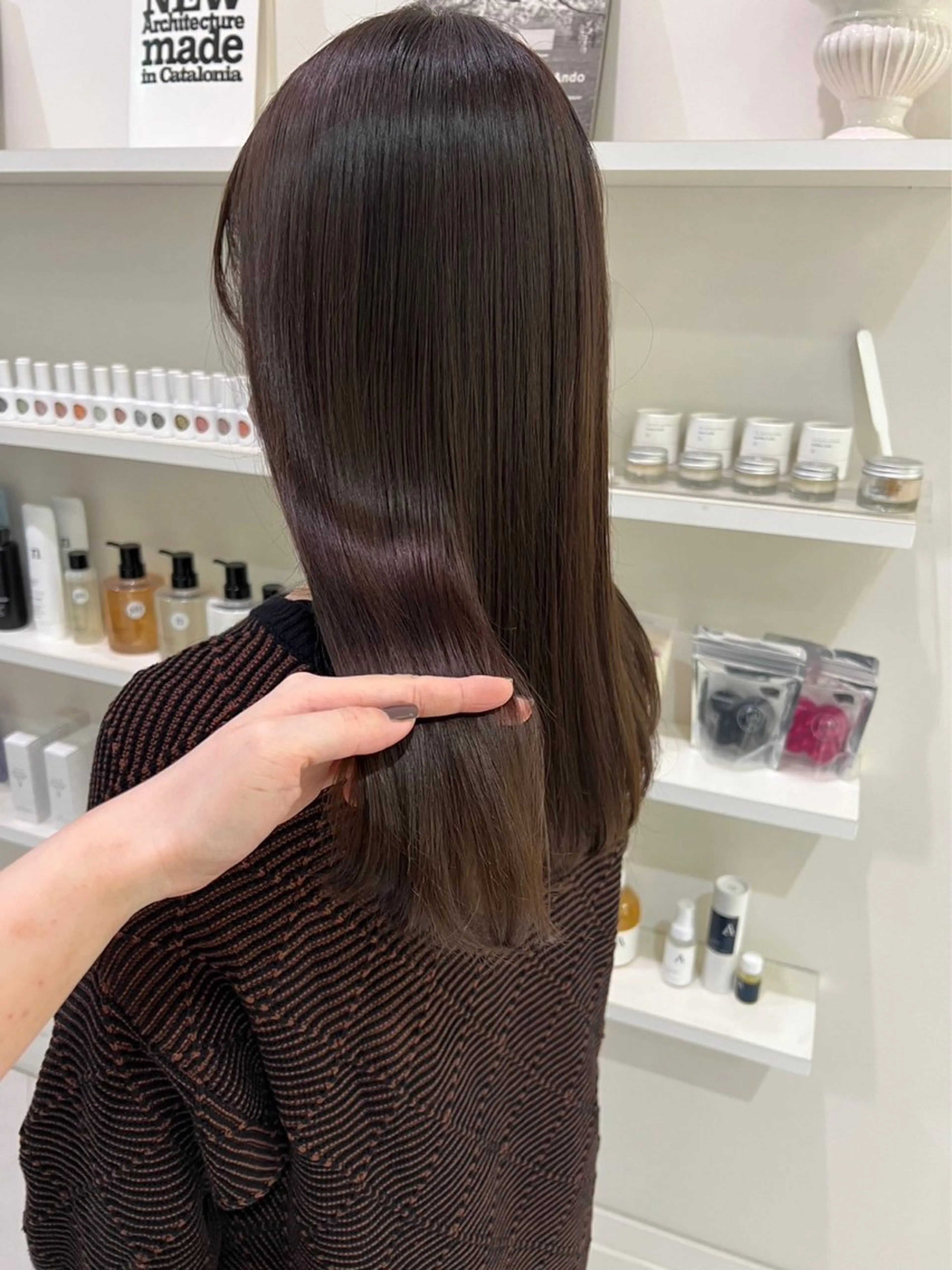 セミロング カラー トリートメント ParveMix 🌝🫧山本 玲南のヘアスタイル