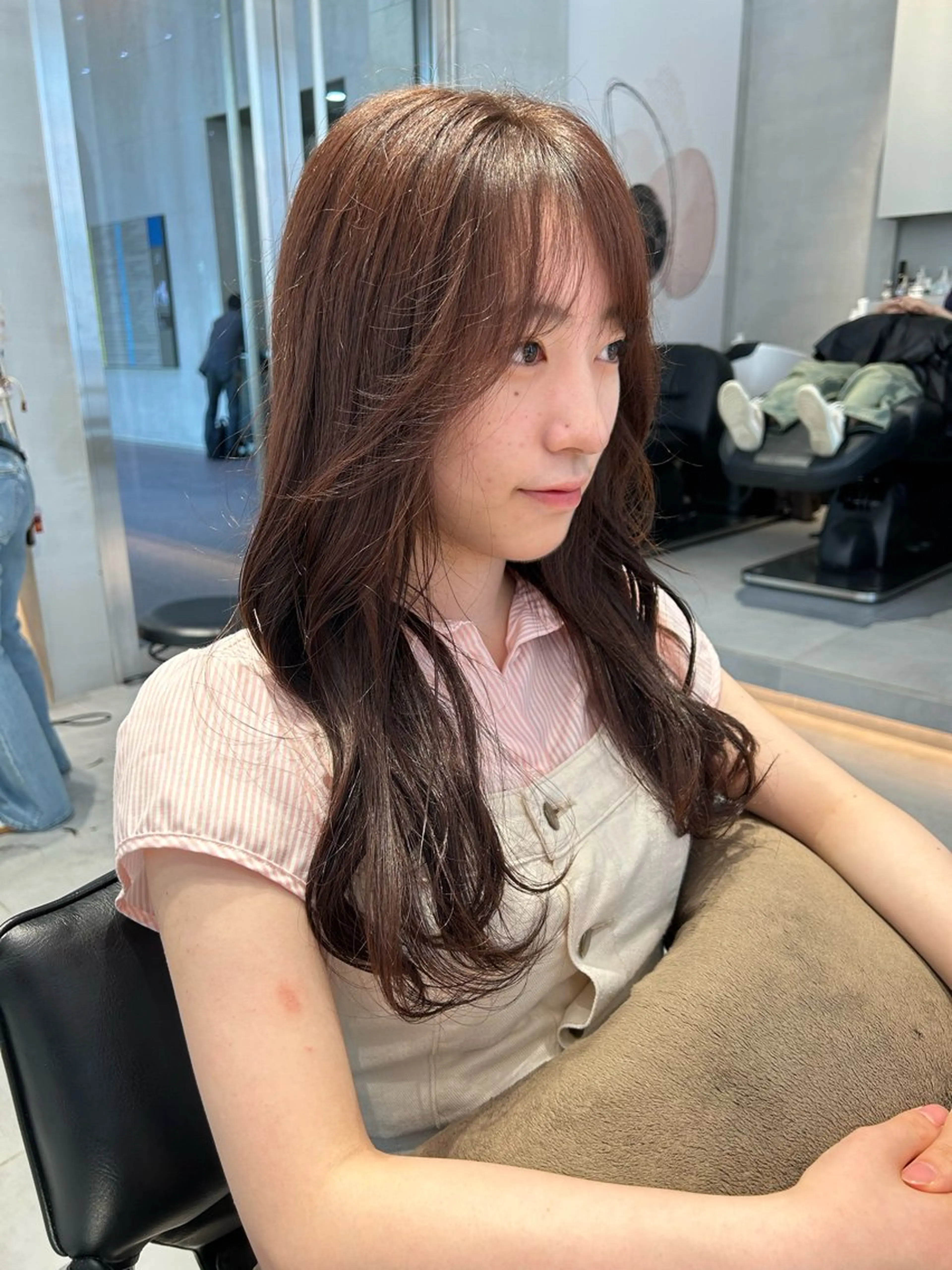 ロング カラー ベージュカラー ヘアカラー トリートメント ヘアセット 風香🪼レイヤー /透明感カラーのヘアスタイル