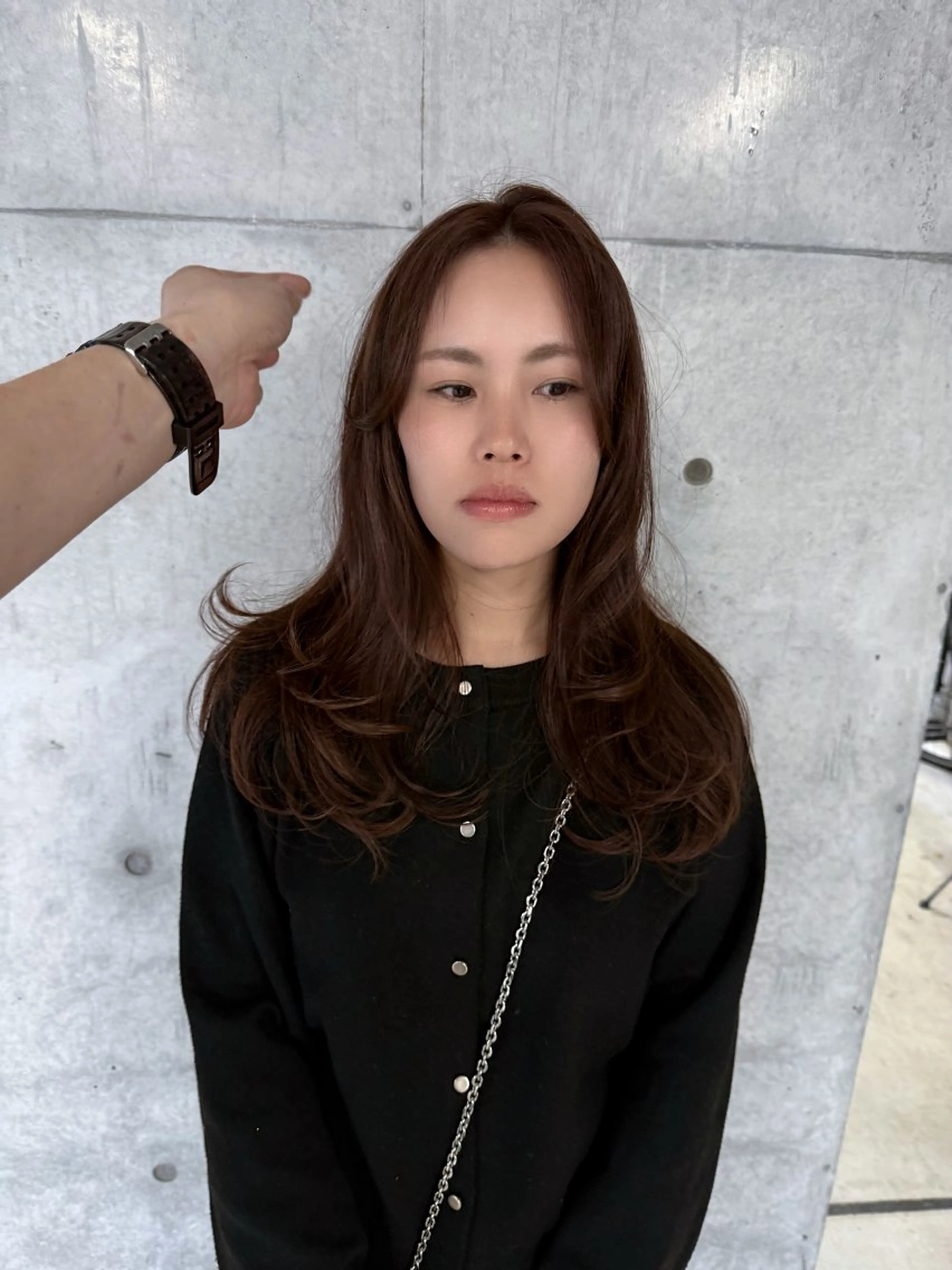 ロング カラー ロングレイヤー アッシュ ベージュカラー ブリーチ 透明感カラー カット ヘアカラー トリートメント 日本一丁寧なカット/ 小林輝🍀︎のヘアスタイル