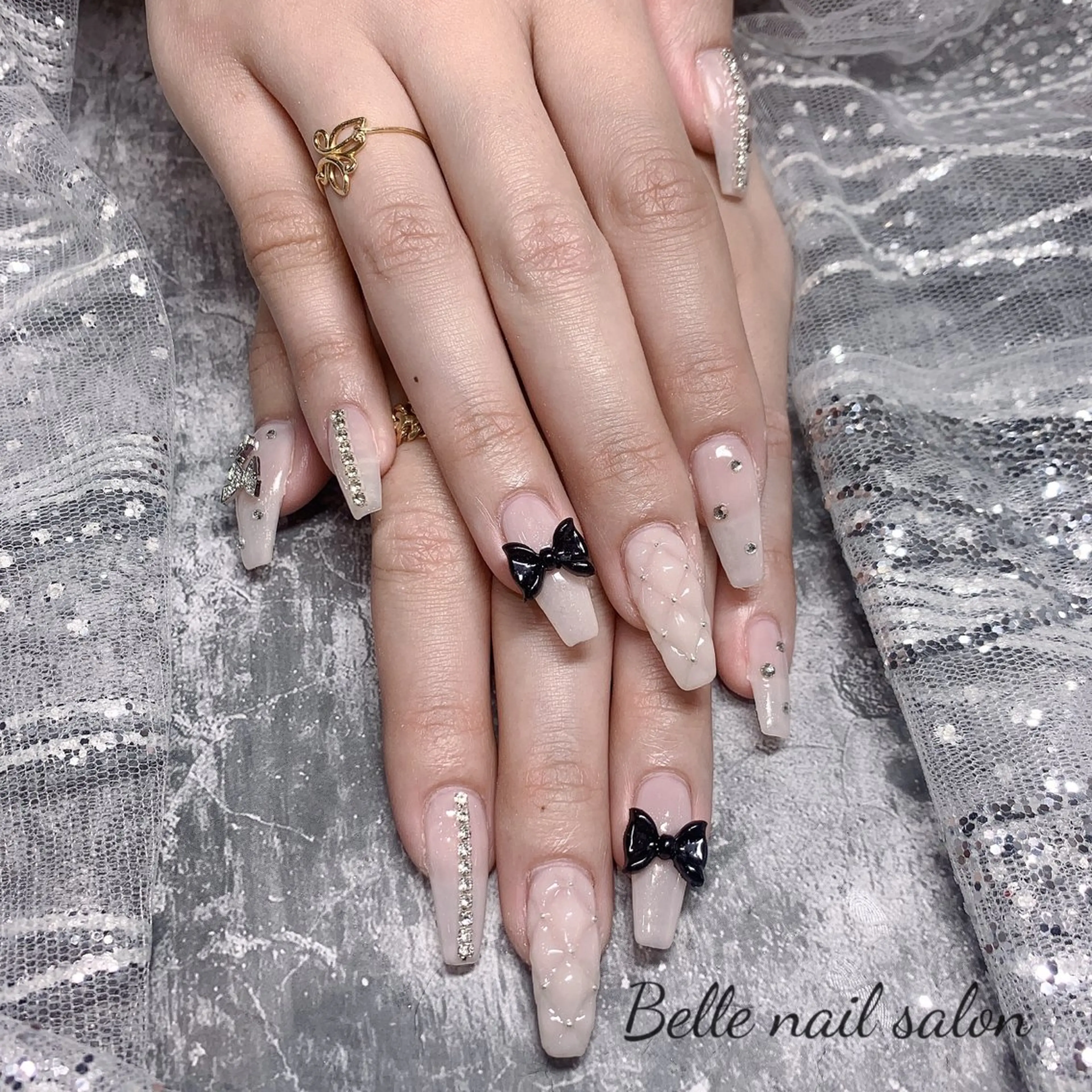 ネイル スカルプネイル ワンホンネイル Belle nail salon 新小岩のネイルデザイン