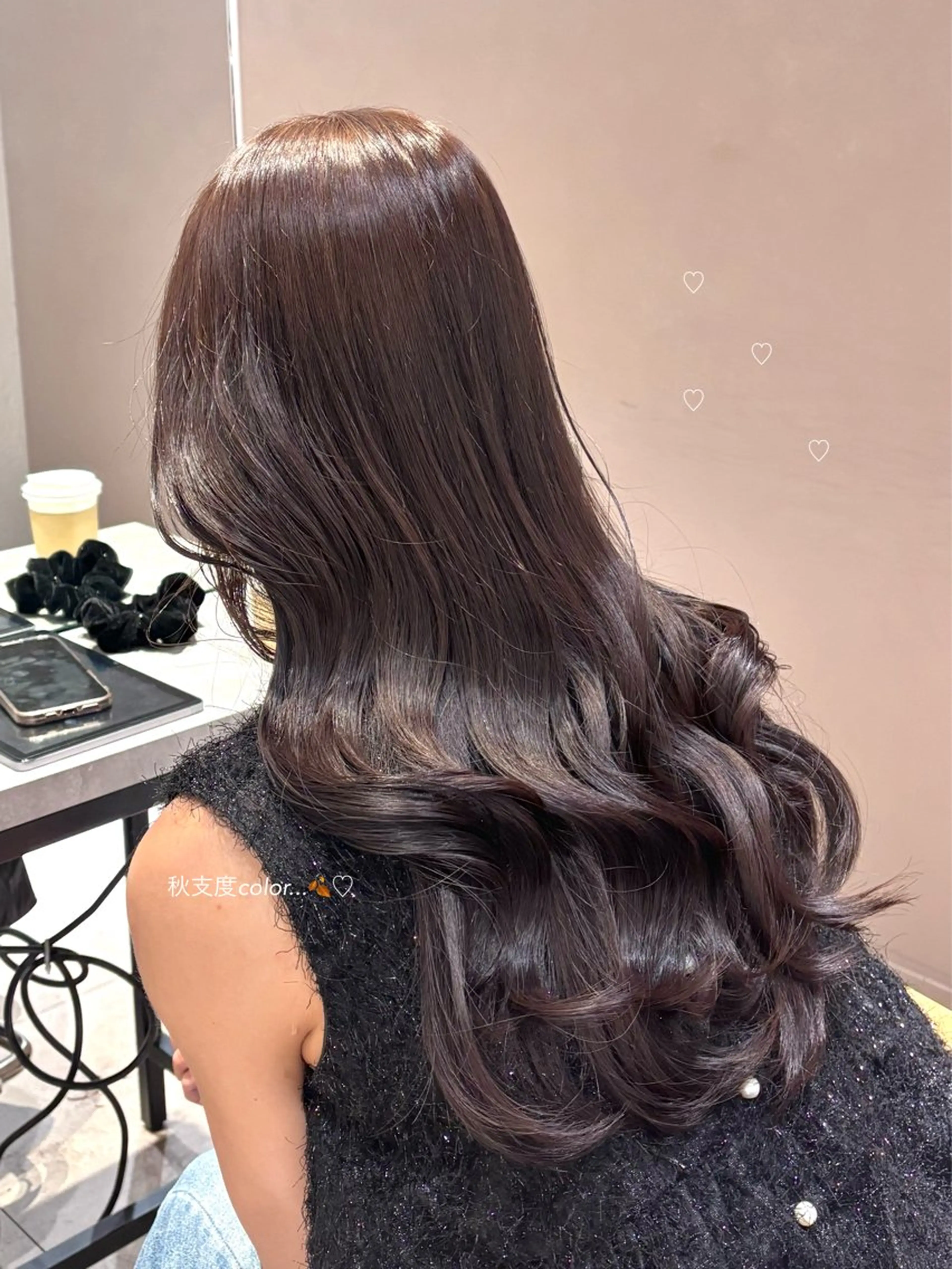 ロング ヘアカラー トリートメント Unami 表参道Mayukiのヘアスタイル