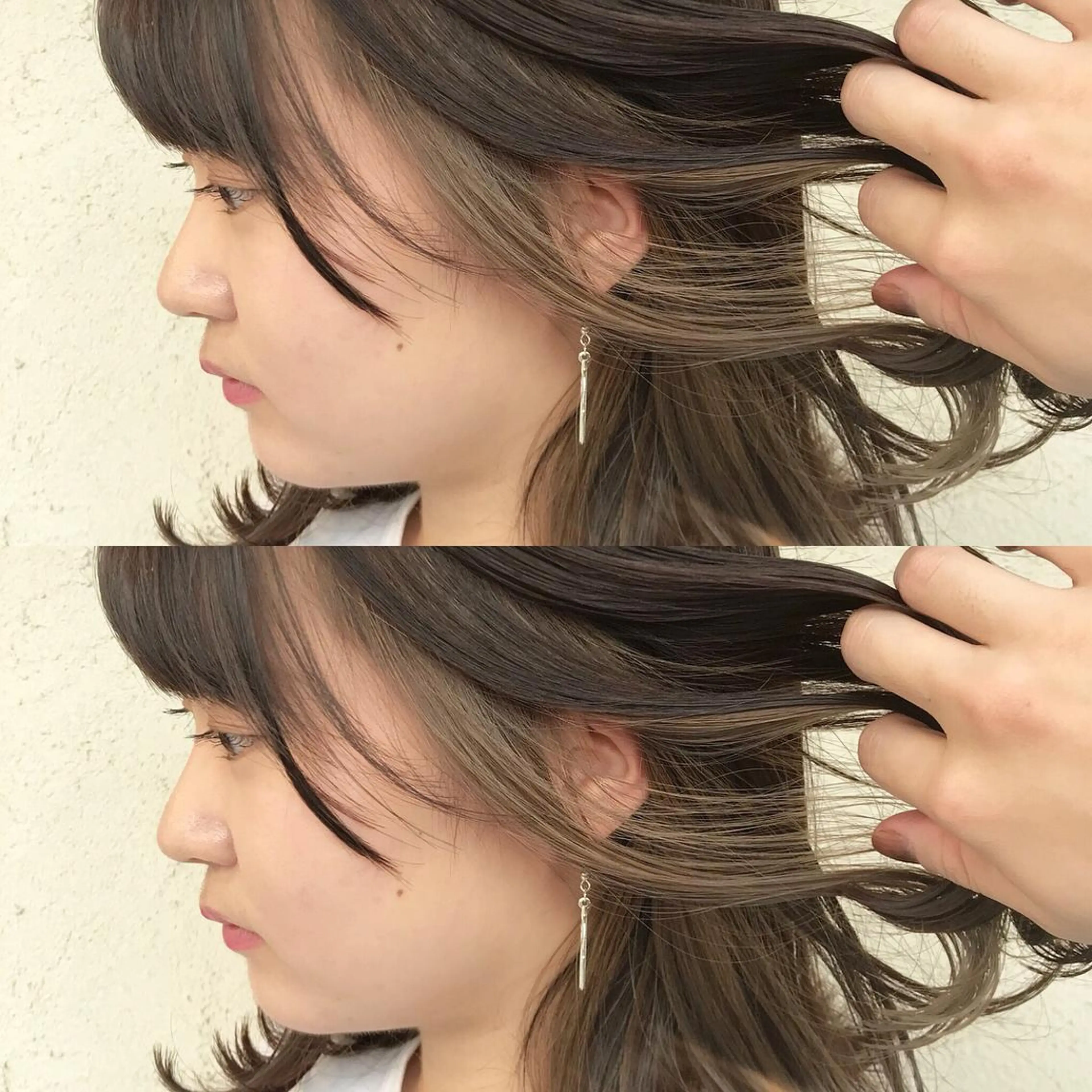 ミディアム カラー 艶髪育成サロン 京橋　shinのヘアスタイル