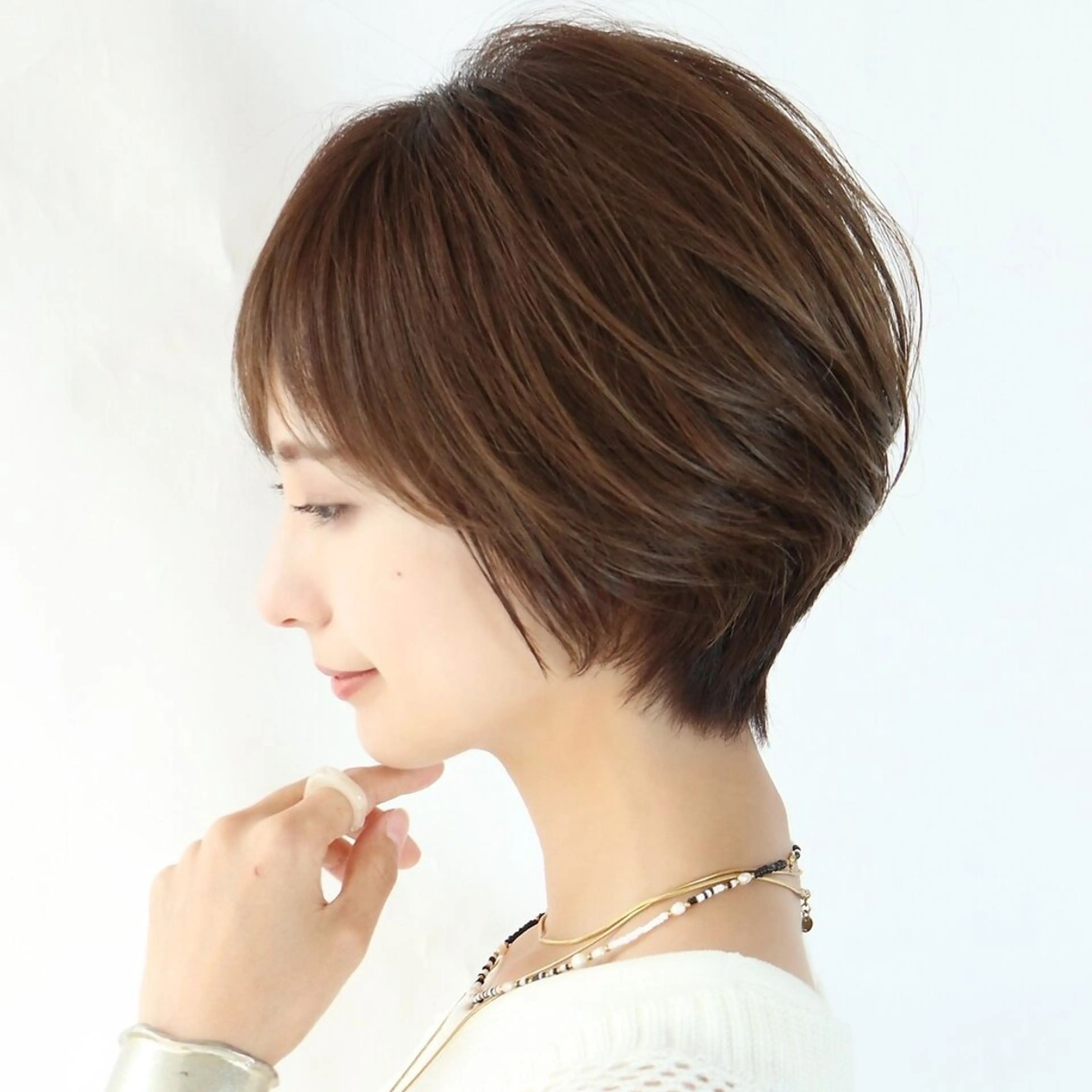 ショート カラー 丸みショート ショートヘア 小顔カット カット ヘアカラー トリートメント 自由が丘×似合わせ ディレクター枦山大将のヘアスタイル