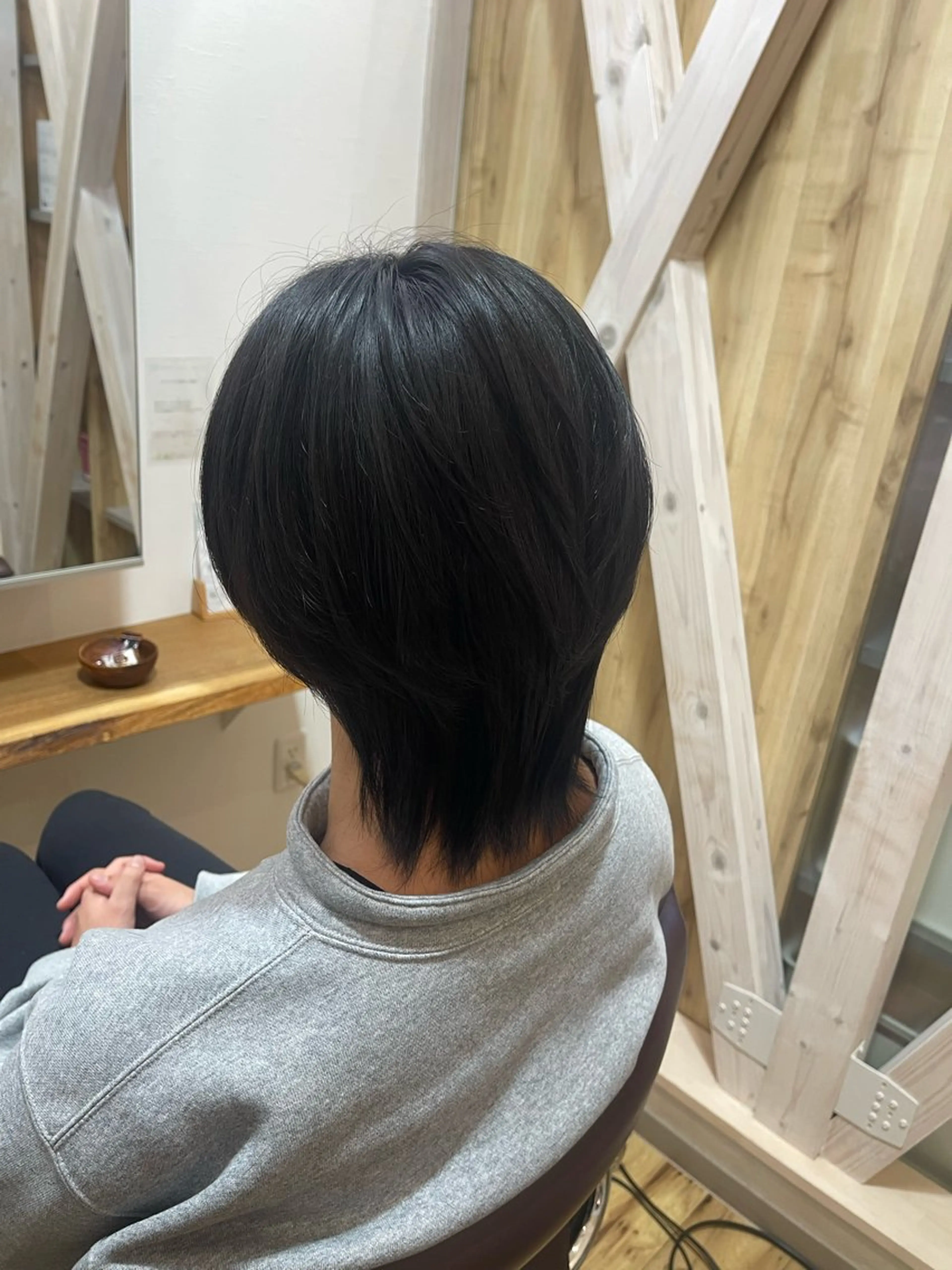 ミディアム メンズ メンズウルフカット ウルフカット 山口 美咲のヘアスタイル