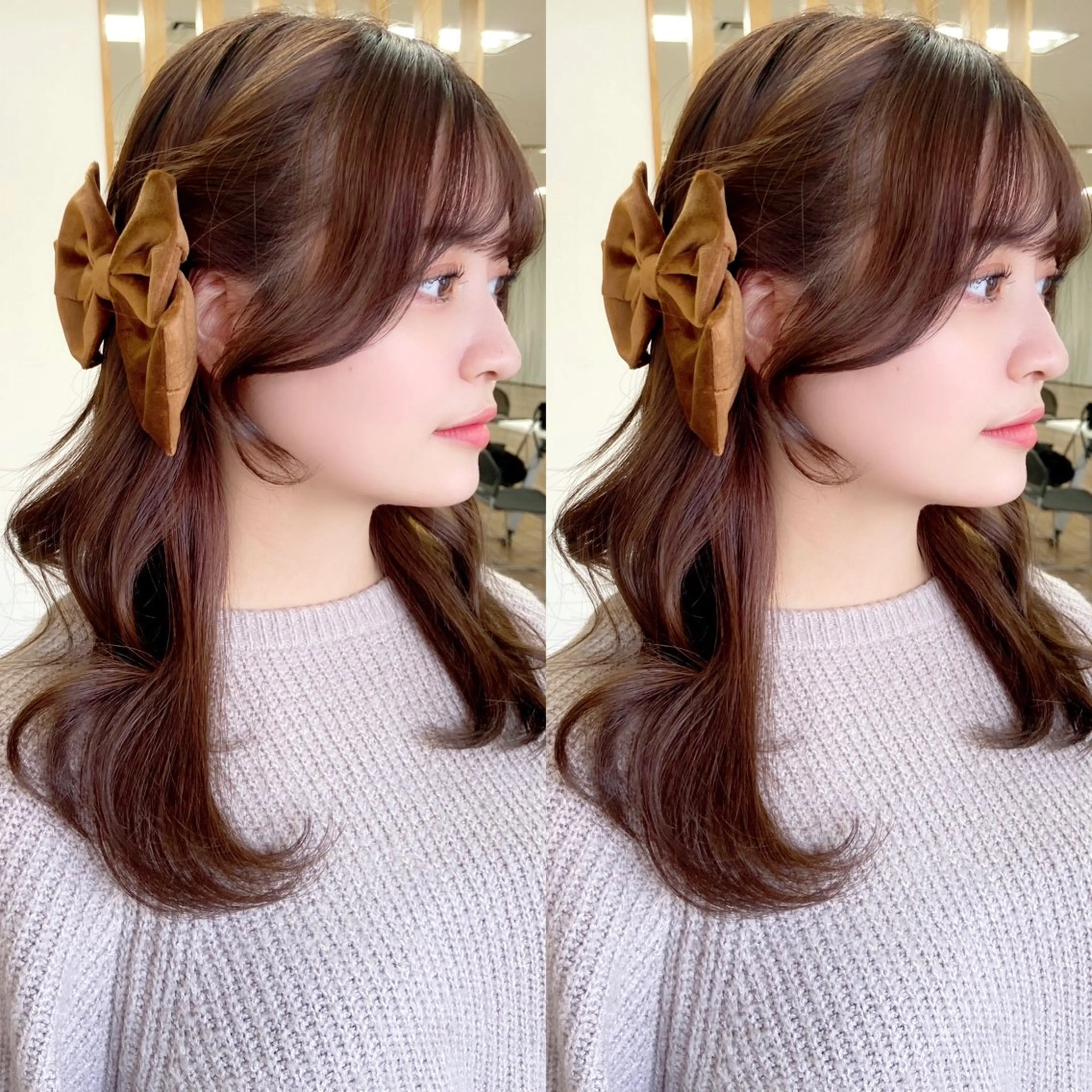 ロング カラー 新宿/韓国ヘア 中明度カラー/かやのヘアスタイル