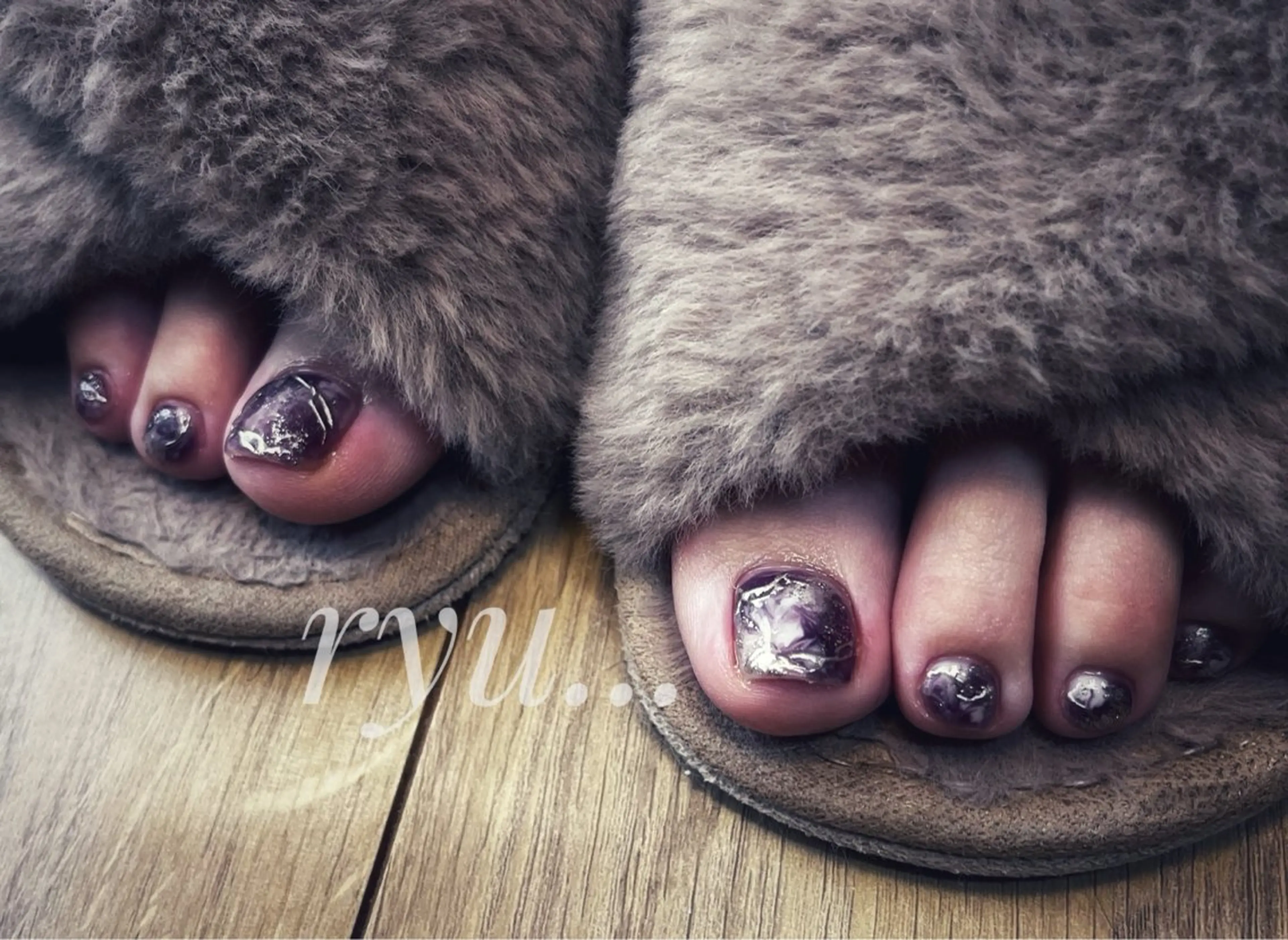 ネイル フットネイル 筒井 美穂のネイルデザイン