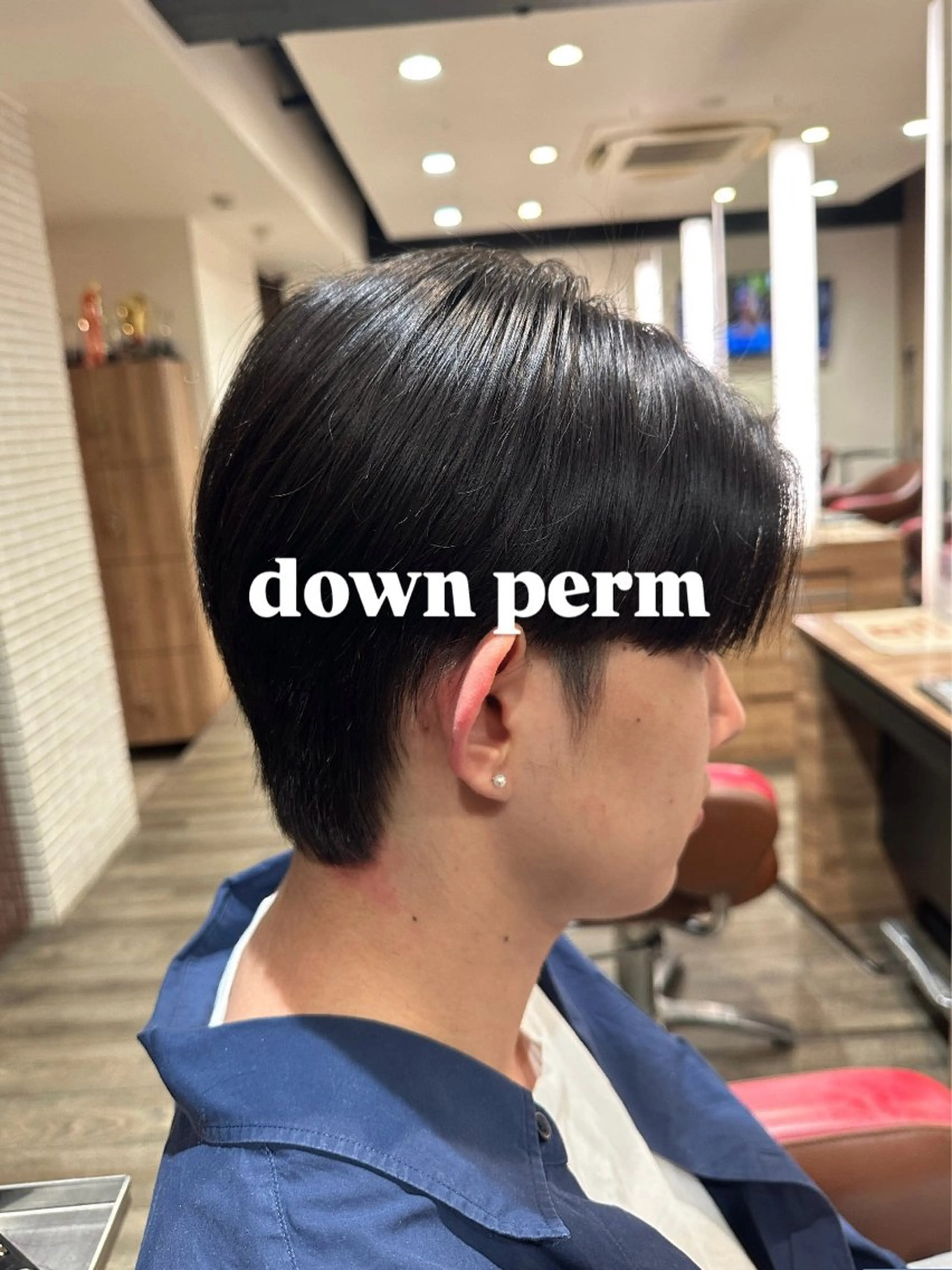 メンズ ダウンパーマ メンズパーマ メンズパーマ/レイヤ ーカット岡田遥希のヘアスタイル