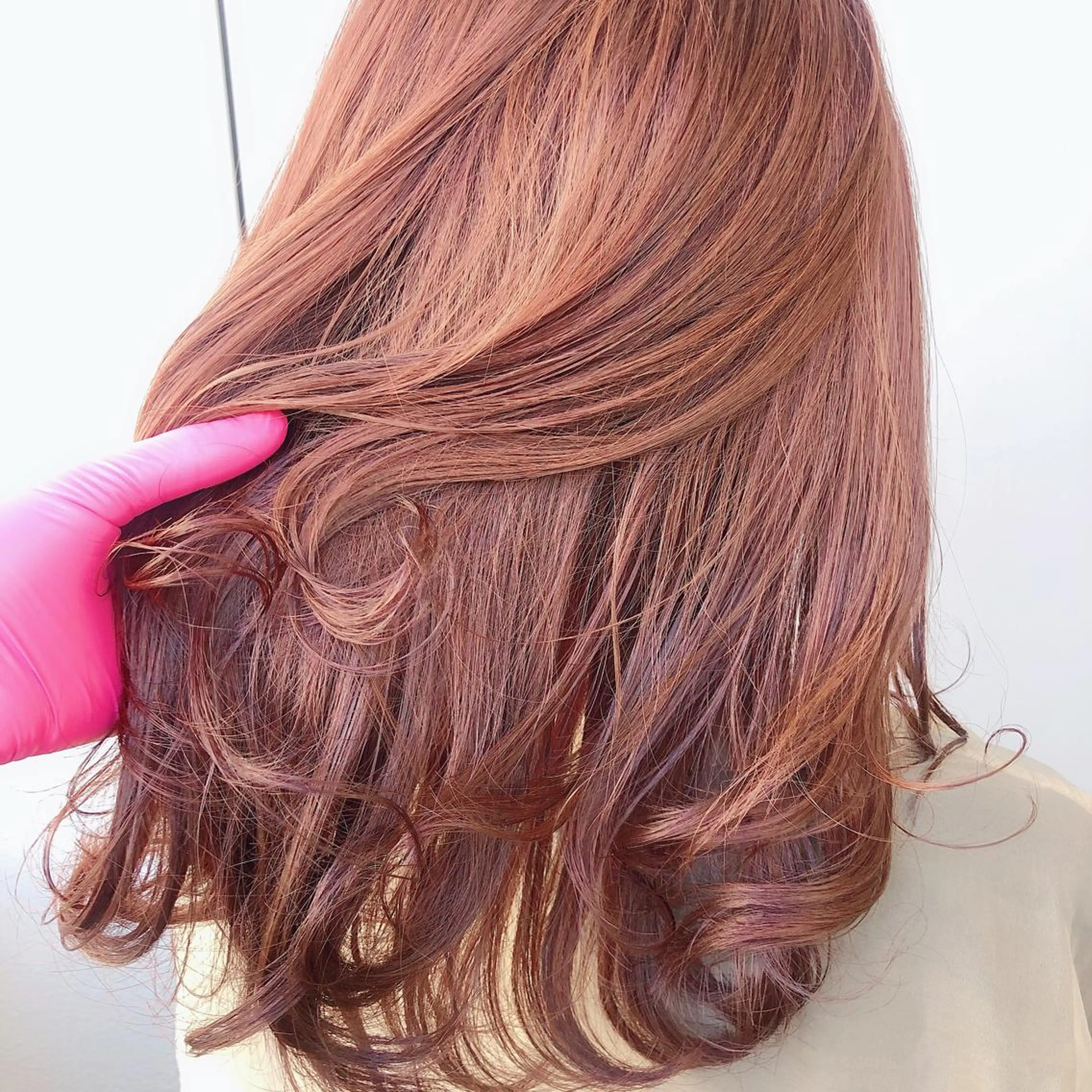 セミロング カラー パーマ ヘアアレンジ メンズ キッズ ネイル マツエク・マツパ Rene'所属・透明感カラー yuriのヘアスタイル