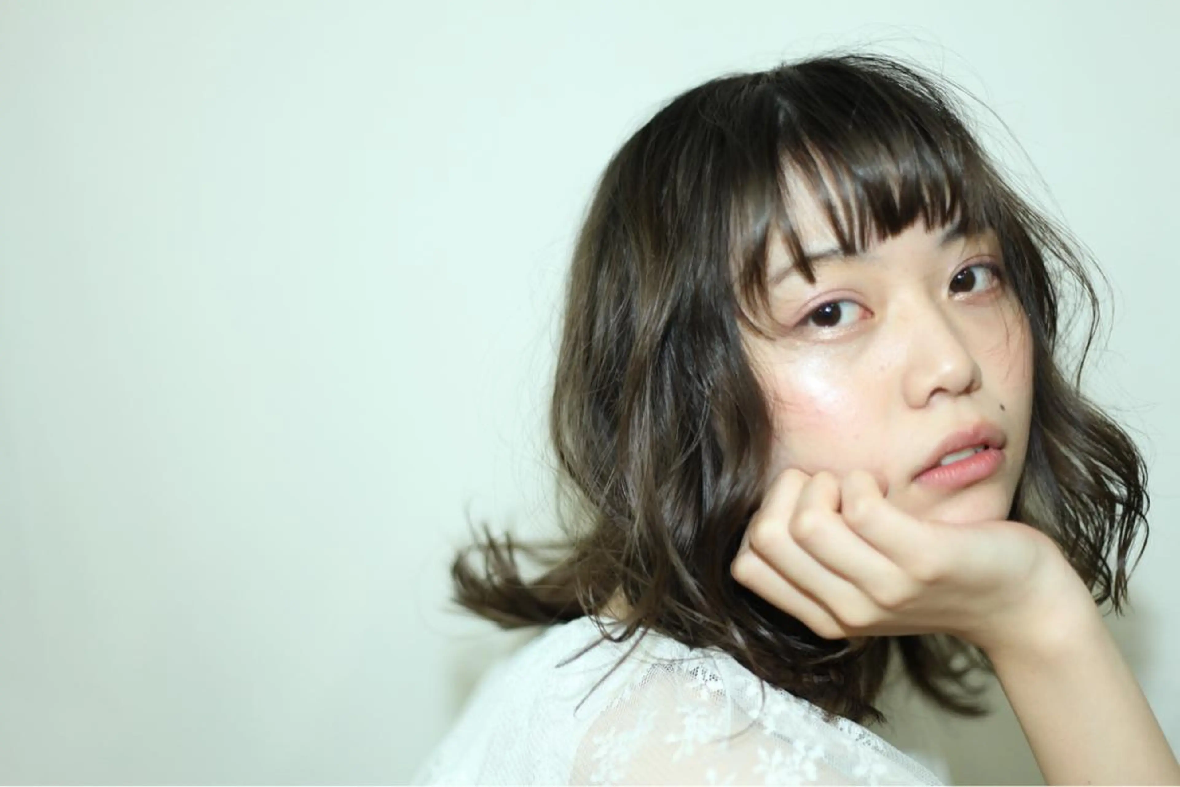 ミディアム 西川 仁のヘアスタイル